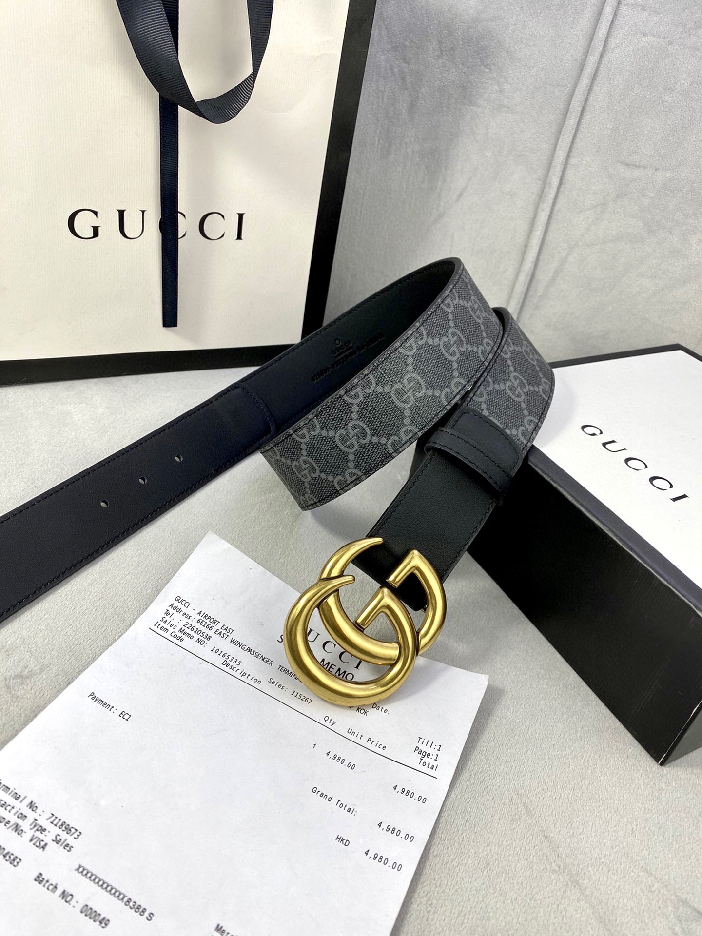Gucci Basic Belt Black M