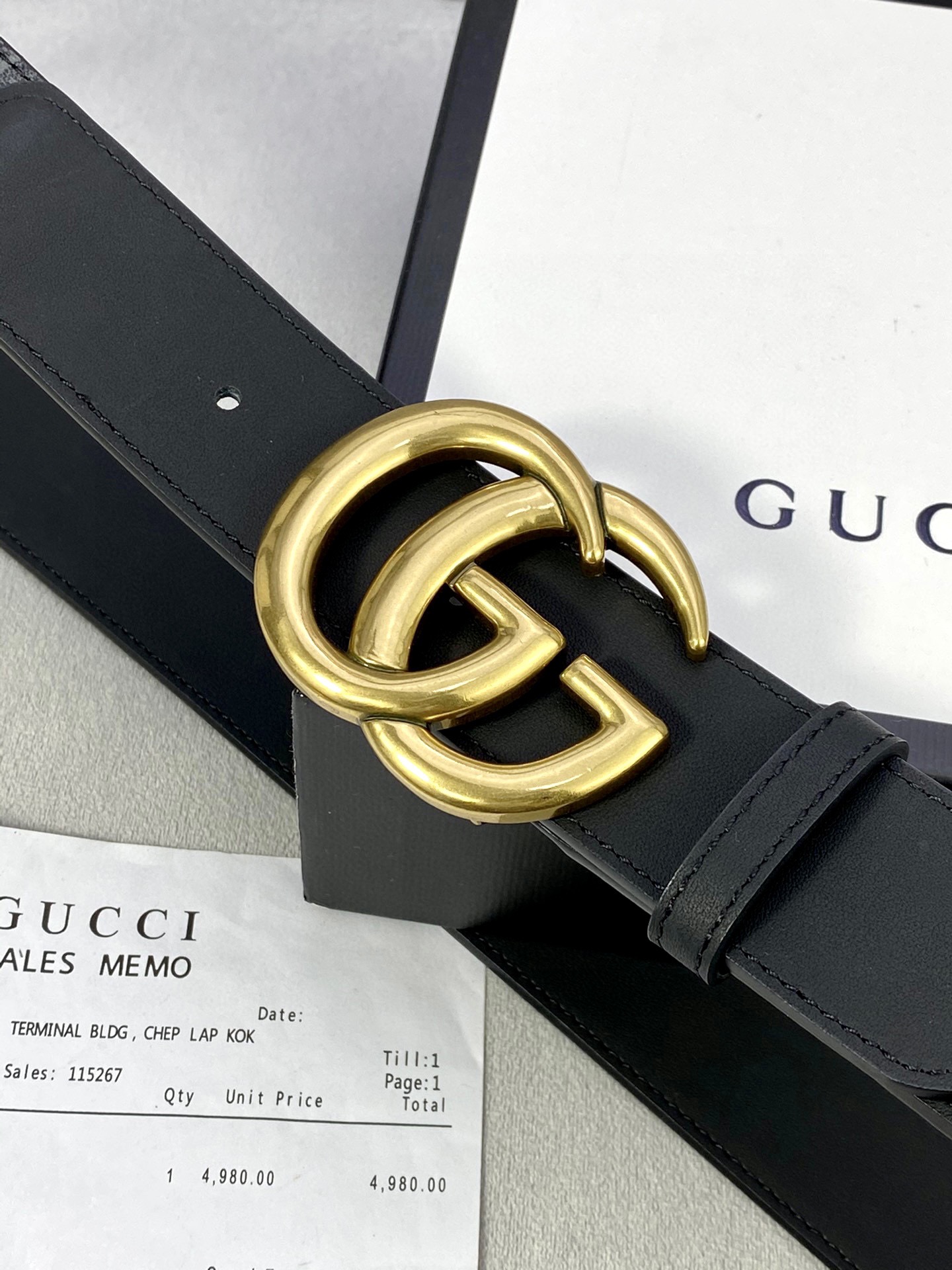 Gucci Basic Belt Black M