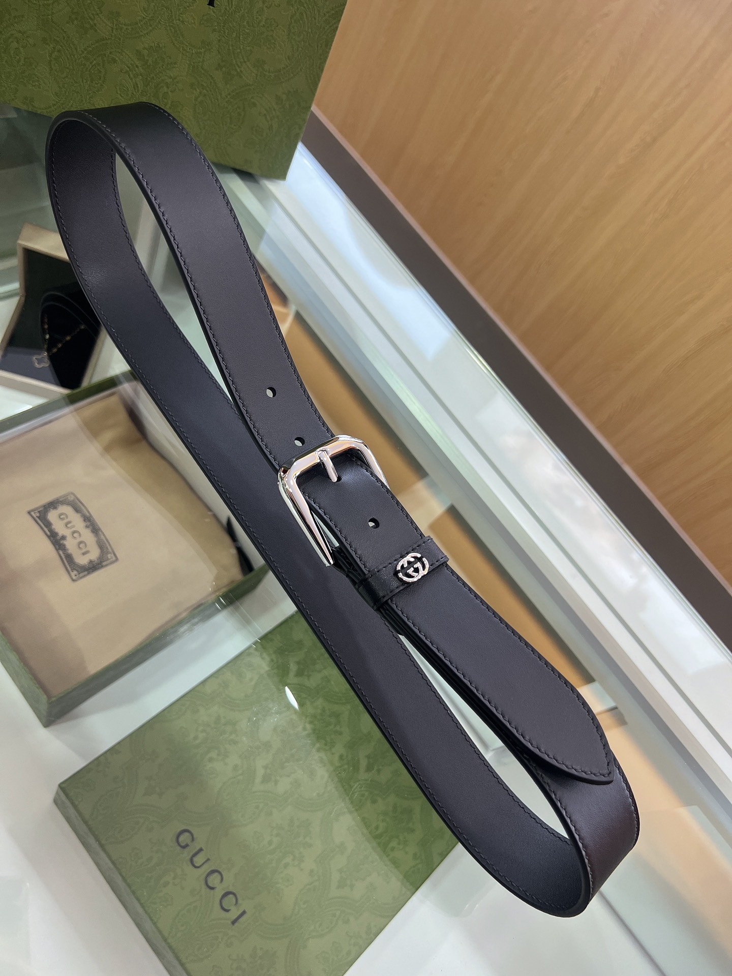 Gucci Basic Belt Top Grain Leather M