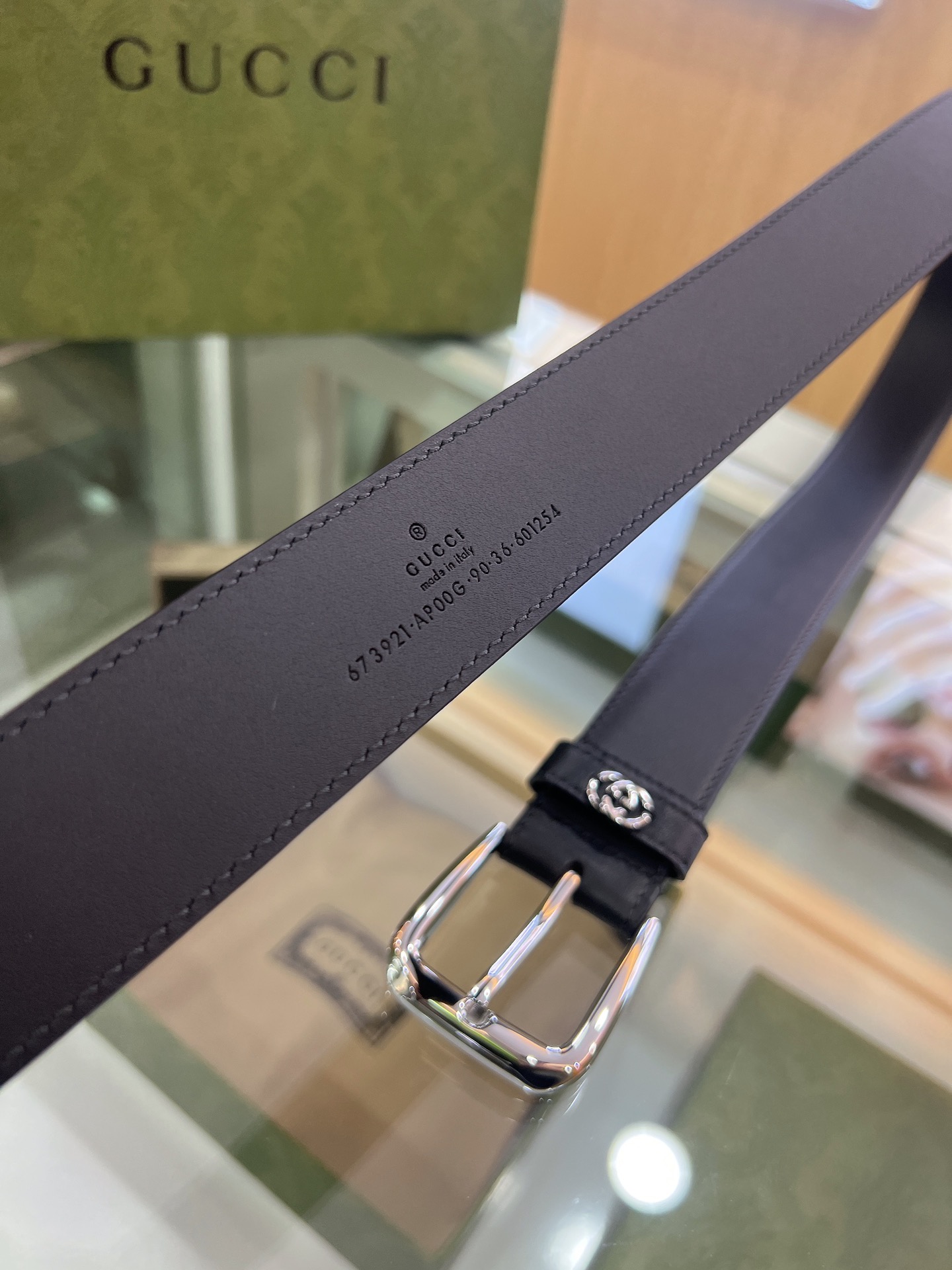 Gucci Basic Belt Top Grain Leather M