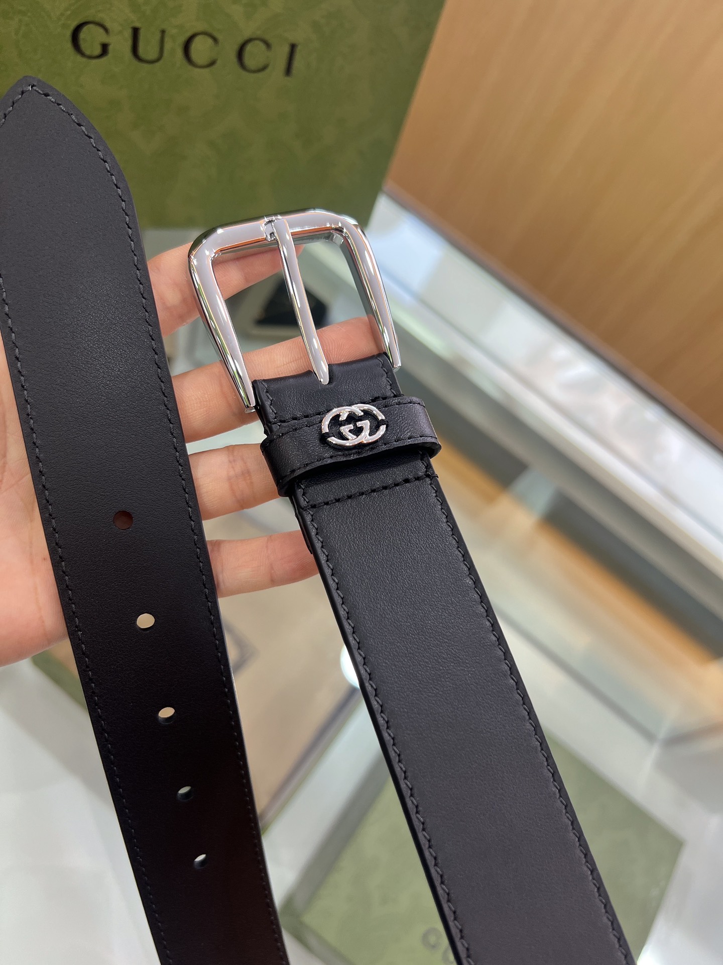 Gucci Basic Belt Top Grain Leather M