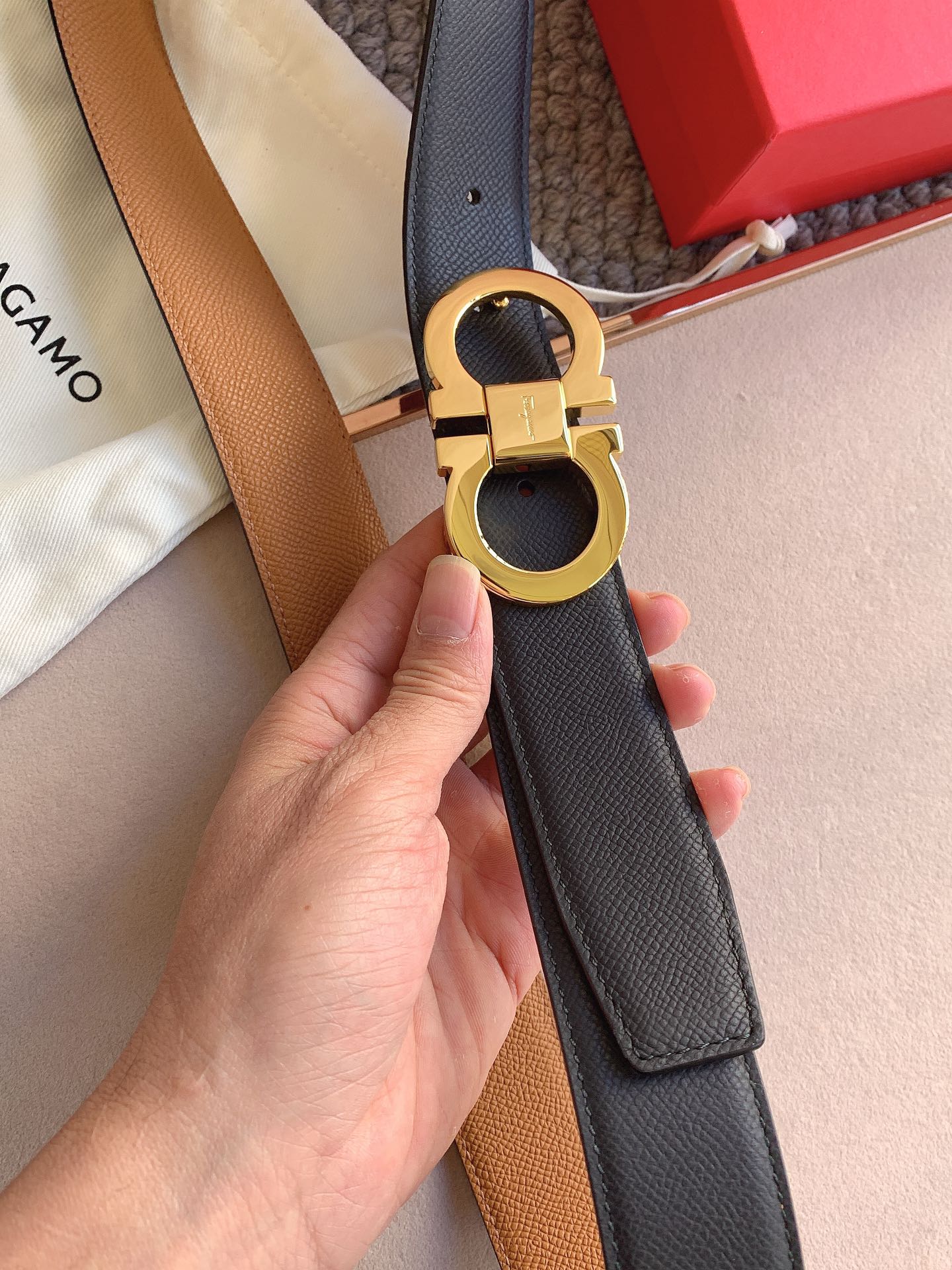 Salvatore Ferragamo Leather Belt