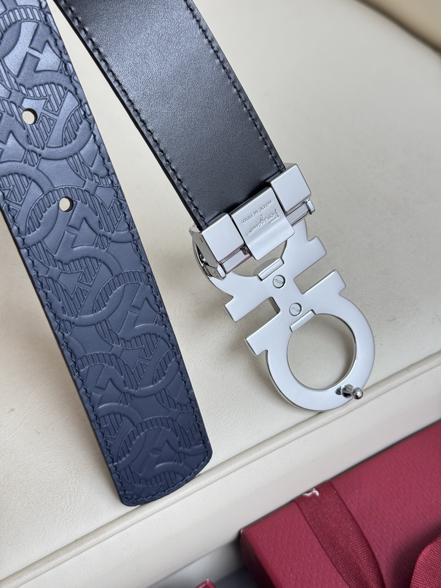 Salvatore Ferragamo Basic Belt Top Grain Leather