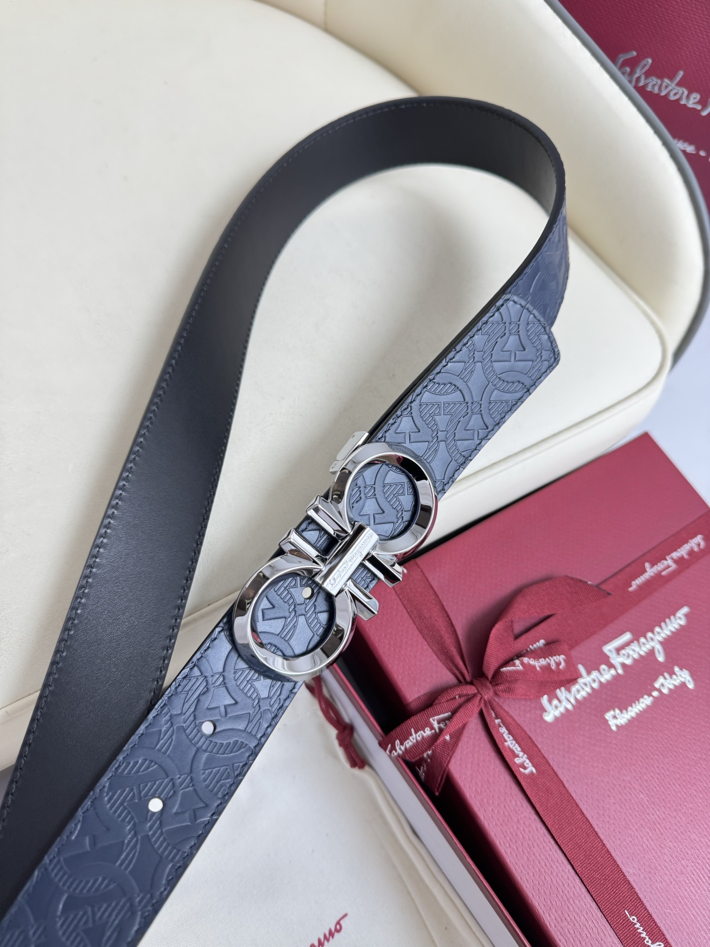 Salvatore Ferragamo Basic Belt Top Grain Leather