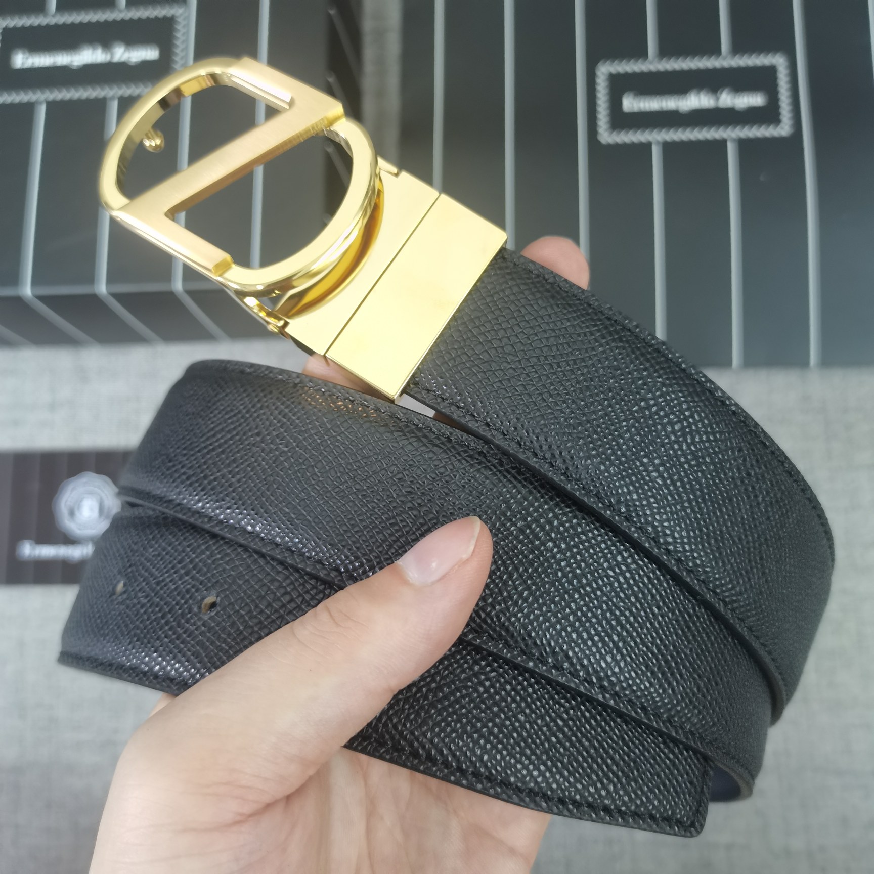 Dior Male Basic Belt Cow Leather 35mm-m-l