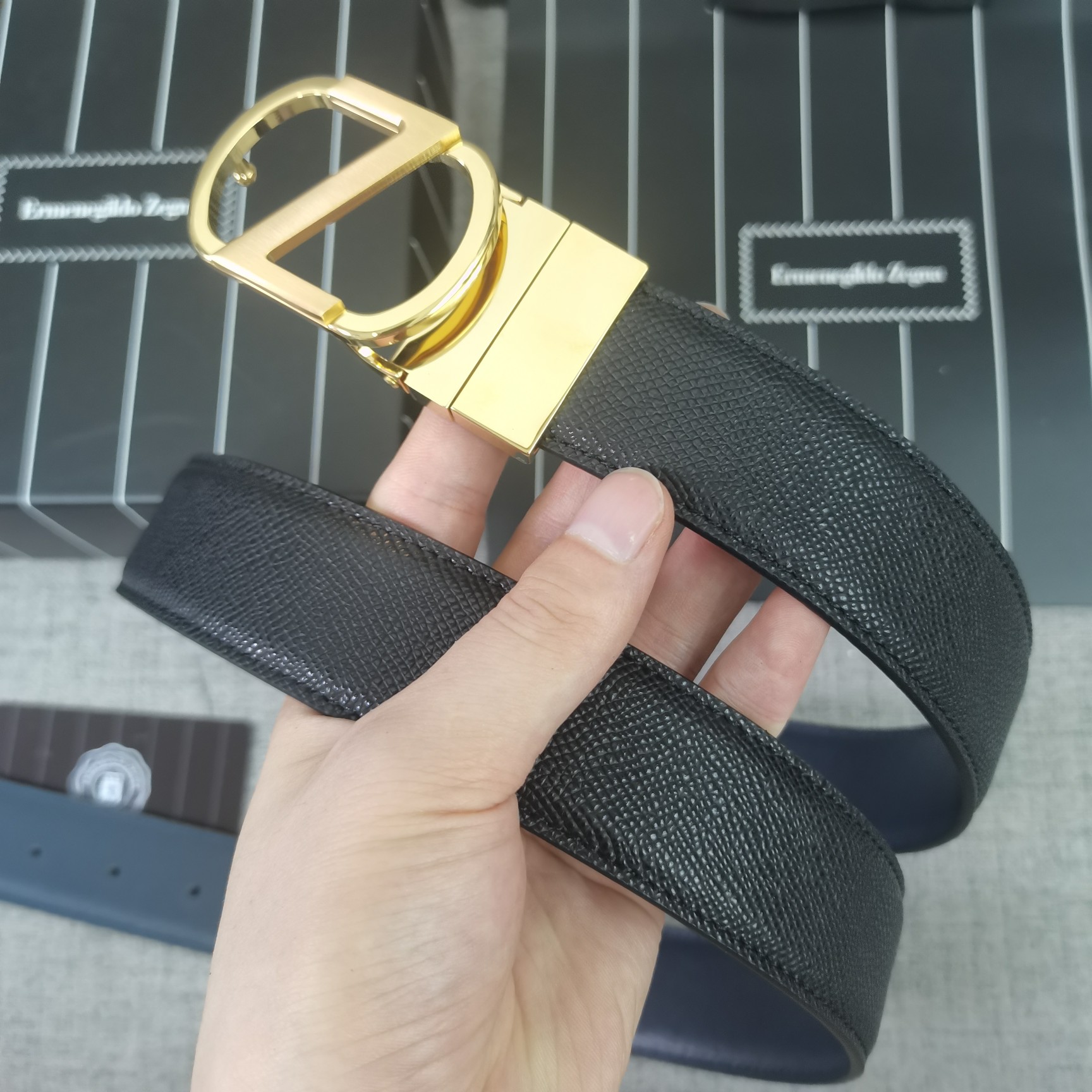 Dior Male Basic Belt Cow Leather 35mm-m-l