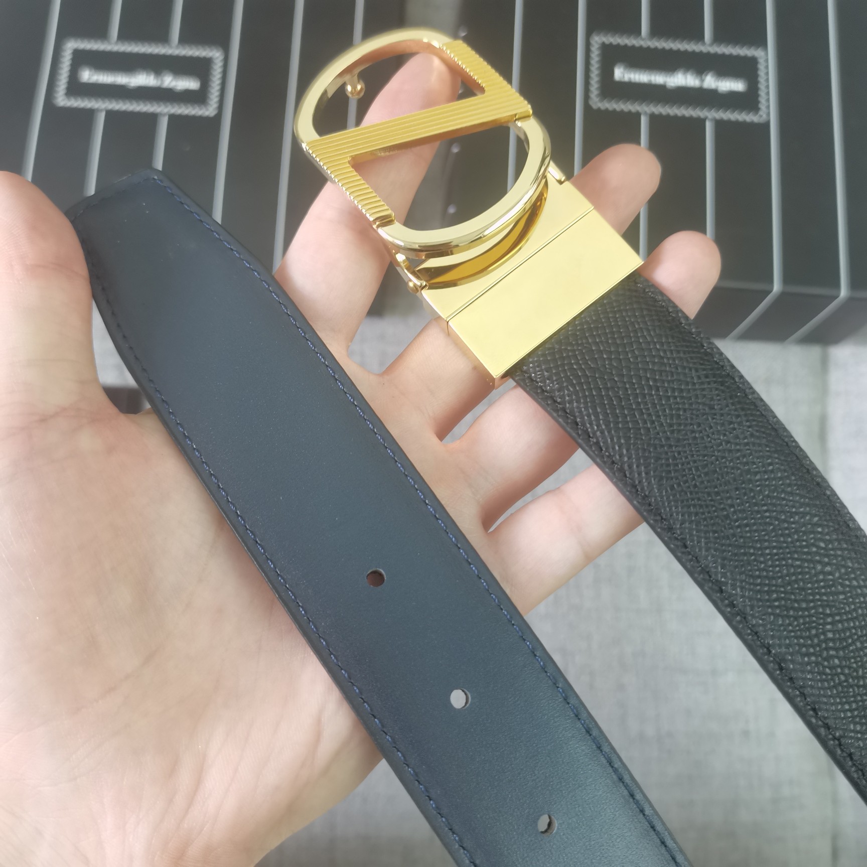 Dior Male Basic Belt Cow Leather 35mm-m-l