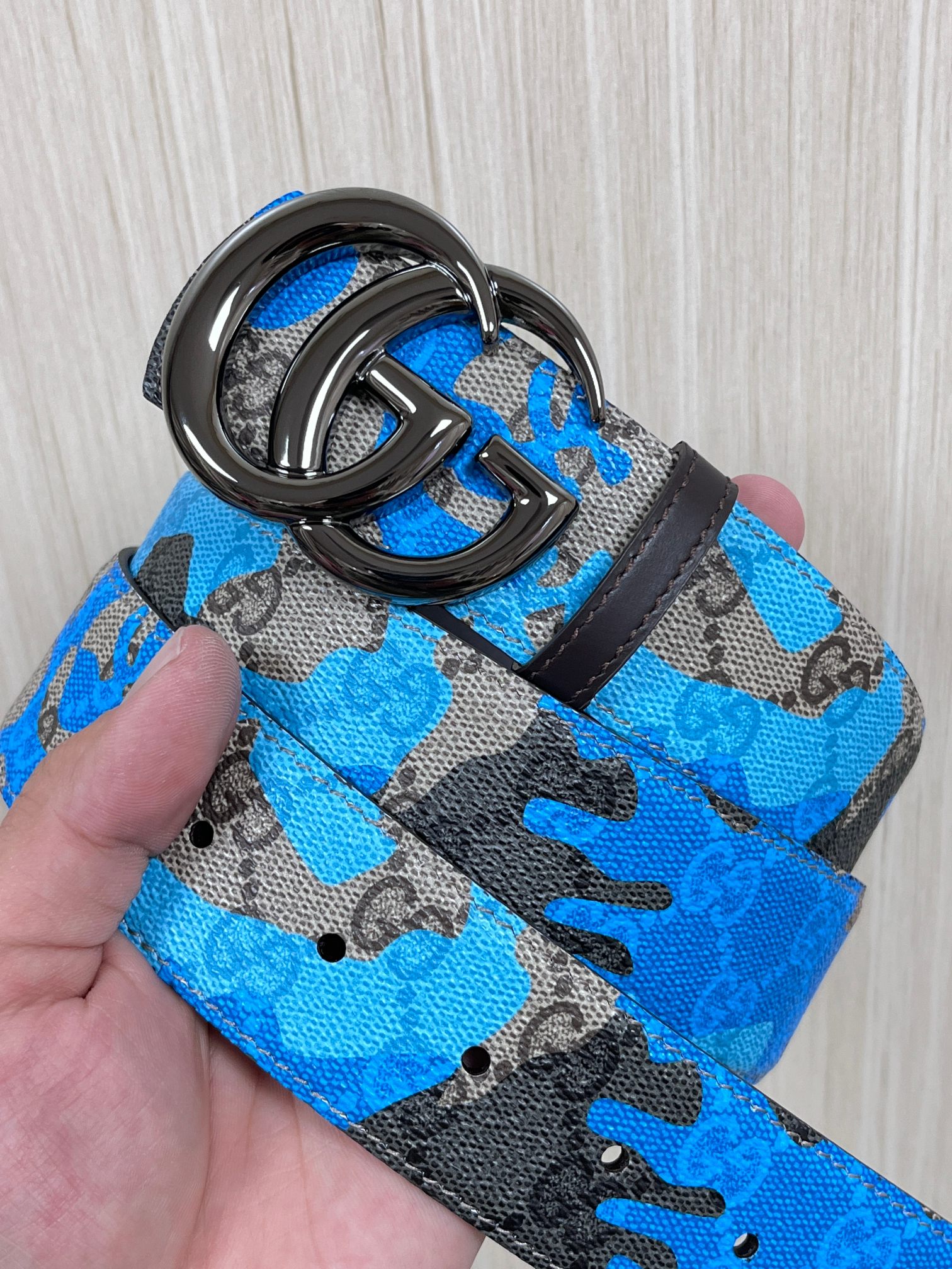 Gucci Basic Belt Blue M