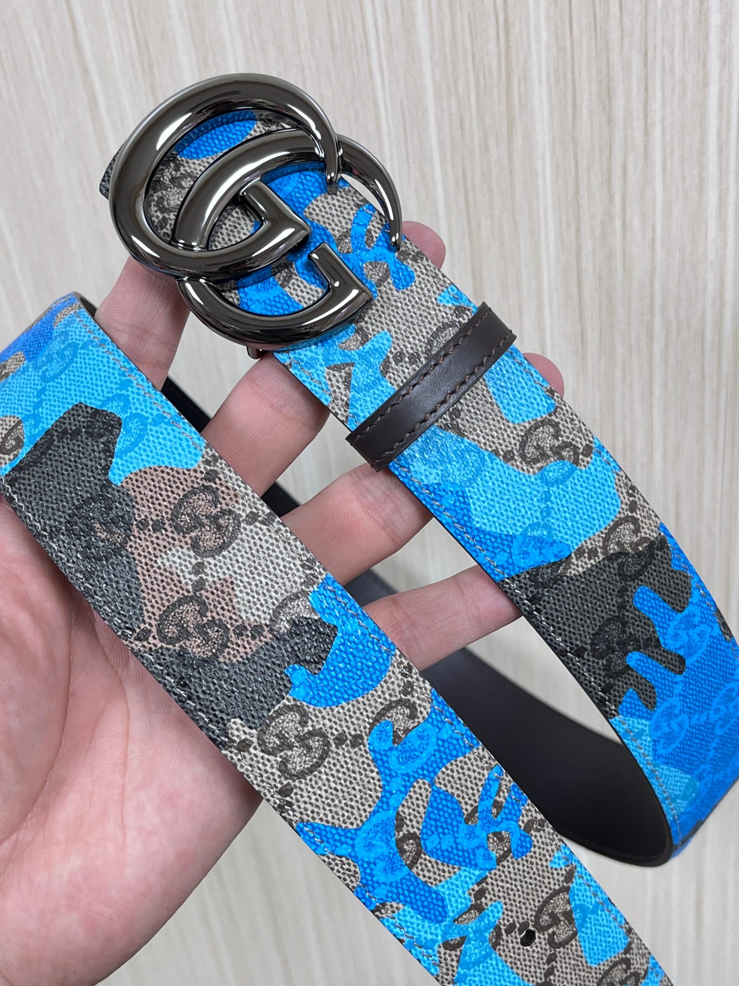 Gucci Basic Belt Blue M