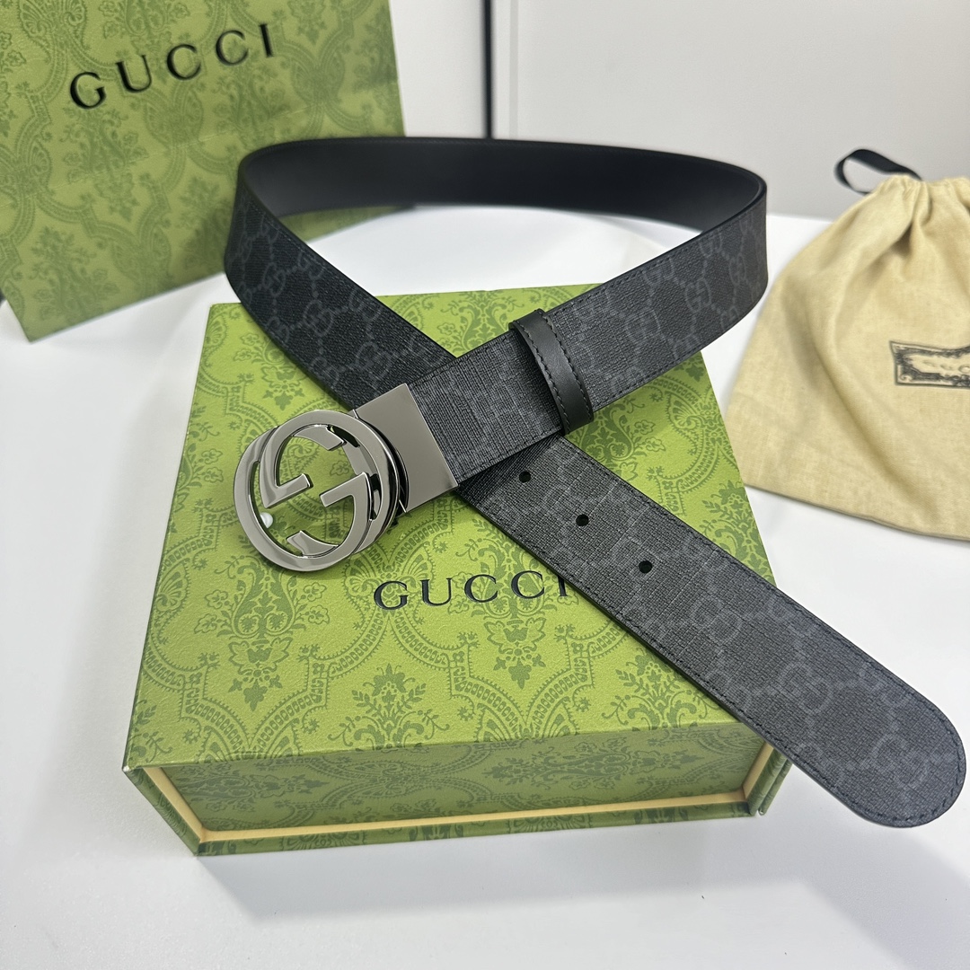 Gucci Basic Belt Cow Leather S-m