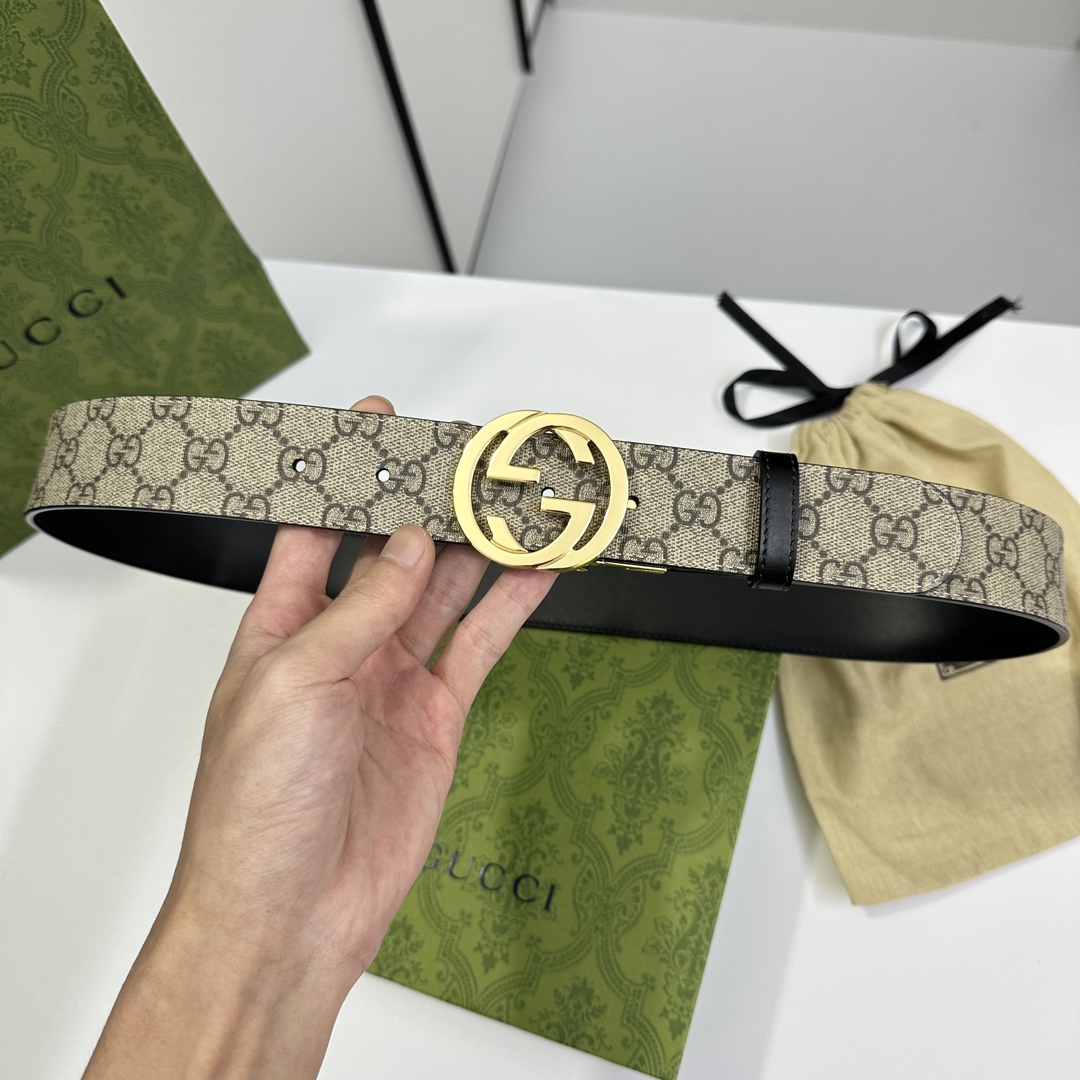 Gucci Basic Belt Cow Leather S-m