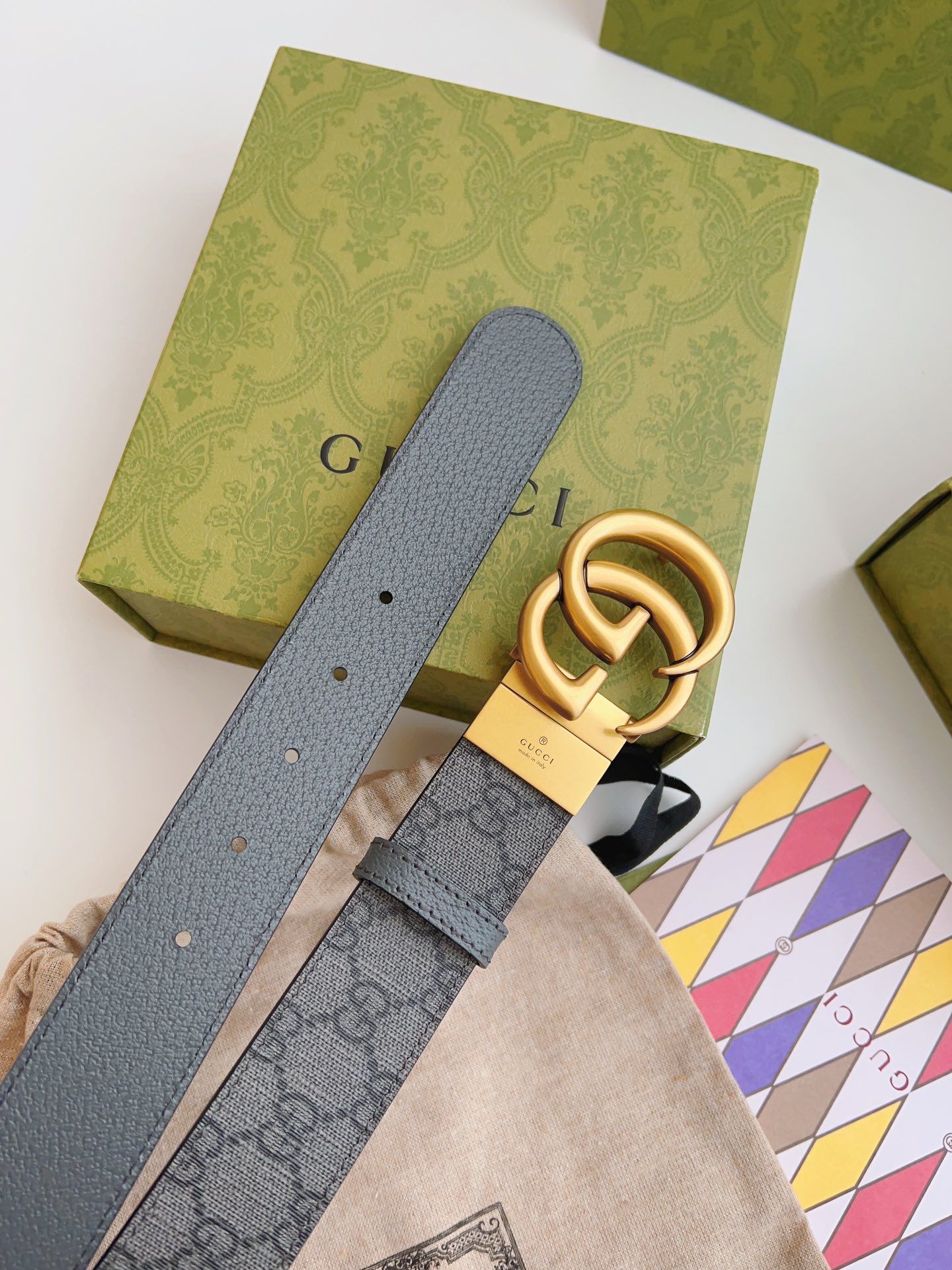 Gucci Canvas Belt Canvas Black 13514-s-m