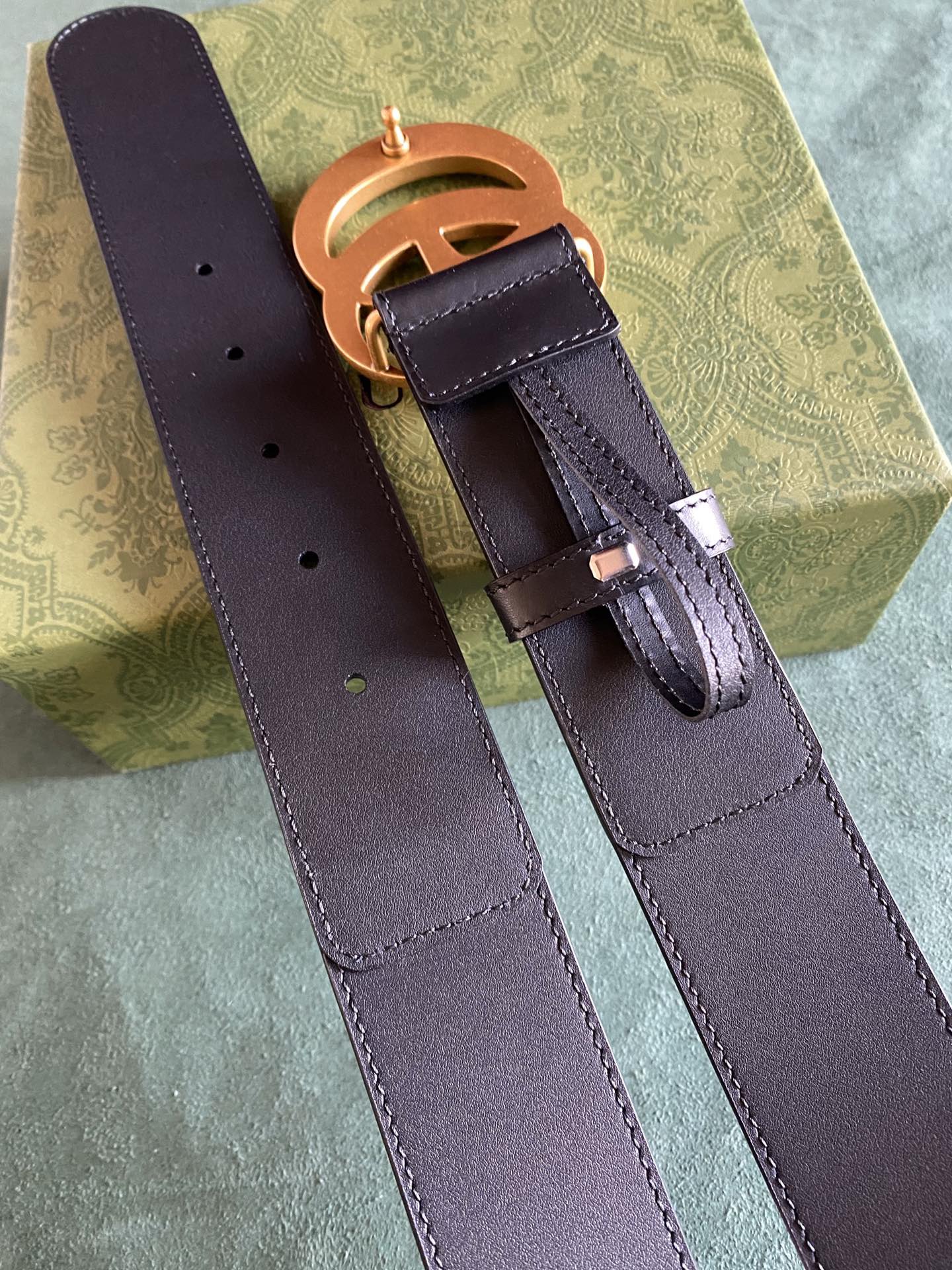 Gucci Basic Belt Cow Leather S-m