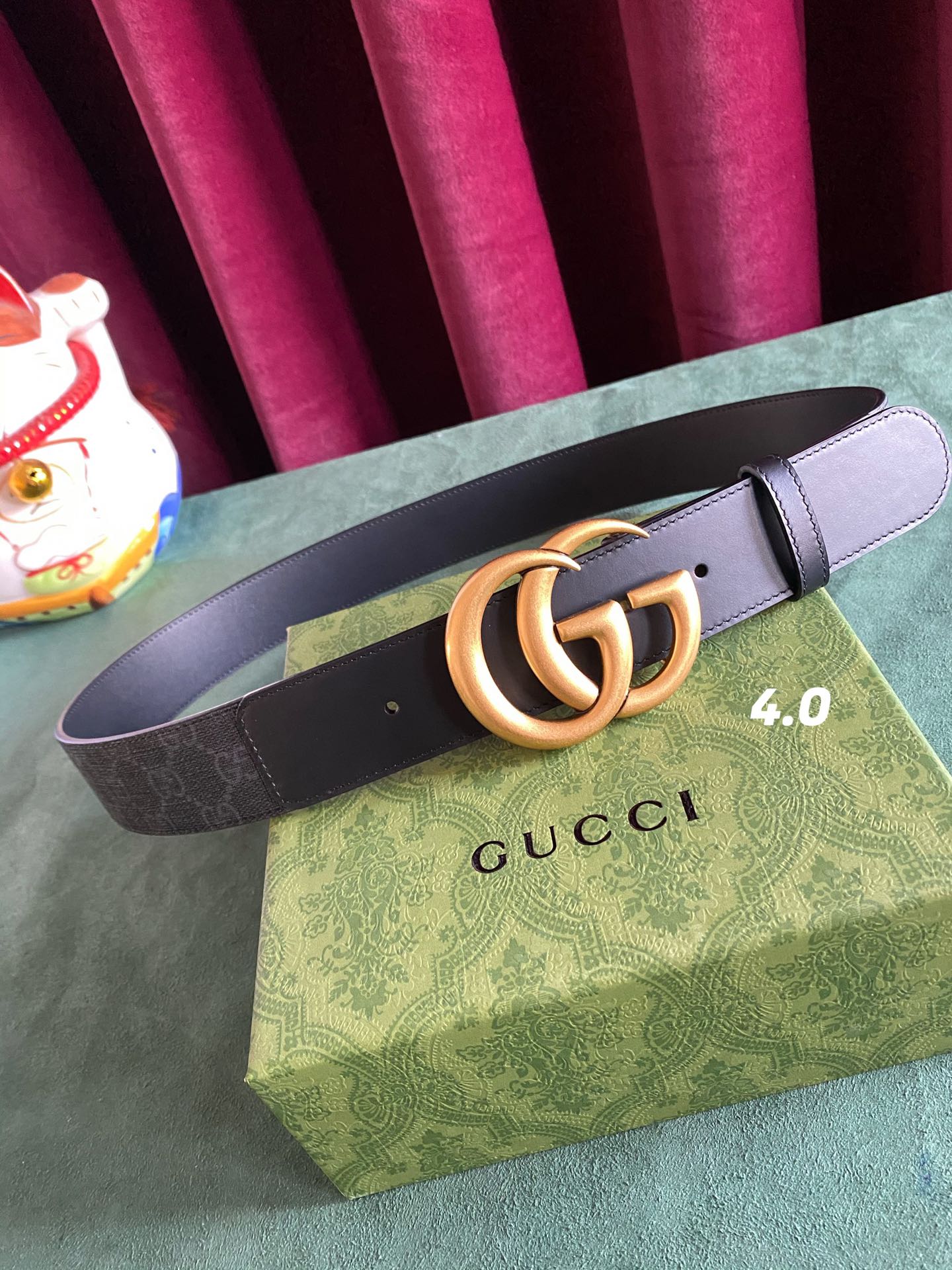 Gucci Basic Belt Cow Leather S-m