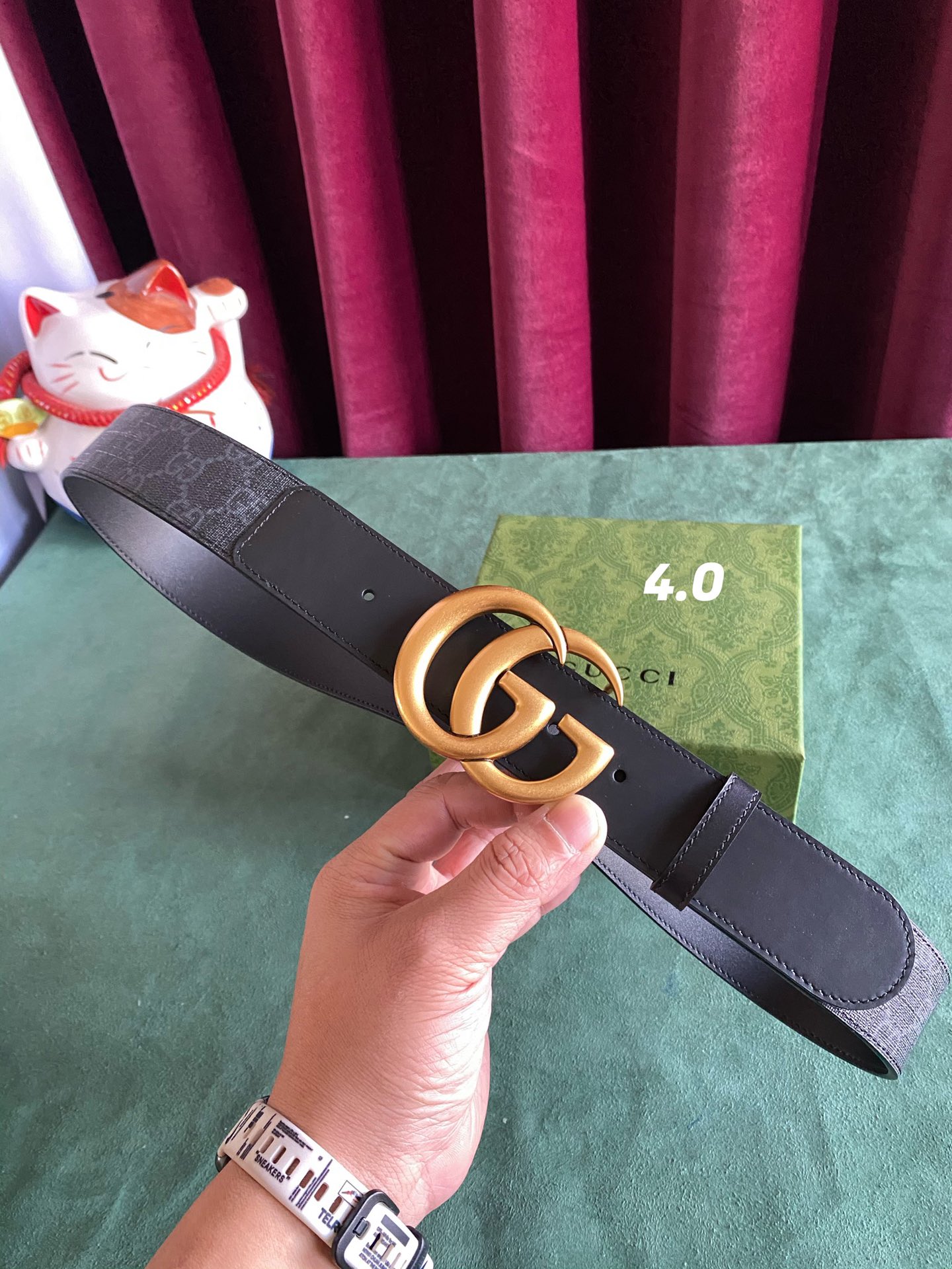Gucci Basic Belt Cow Leather S-m