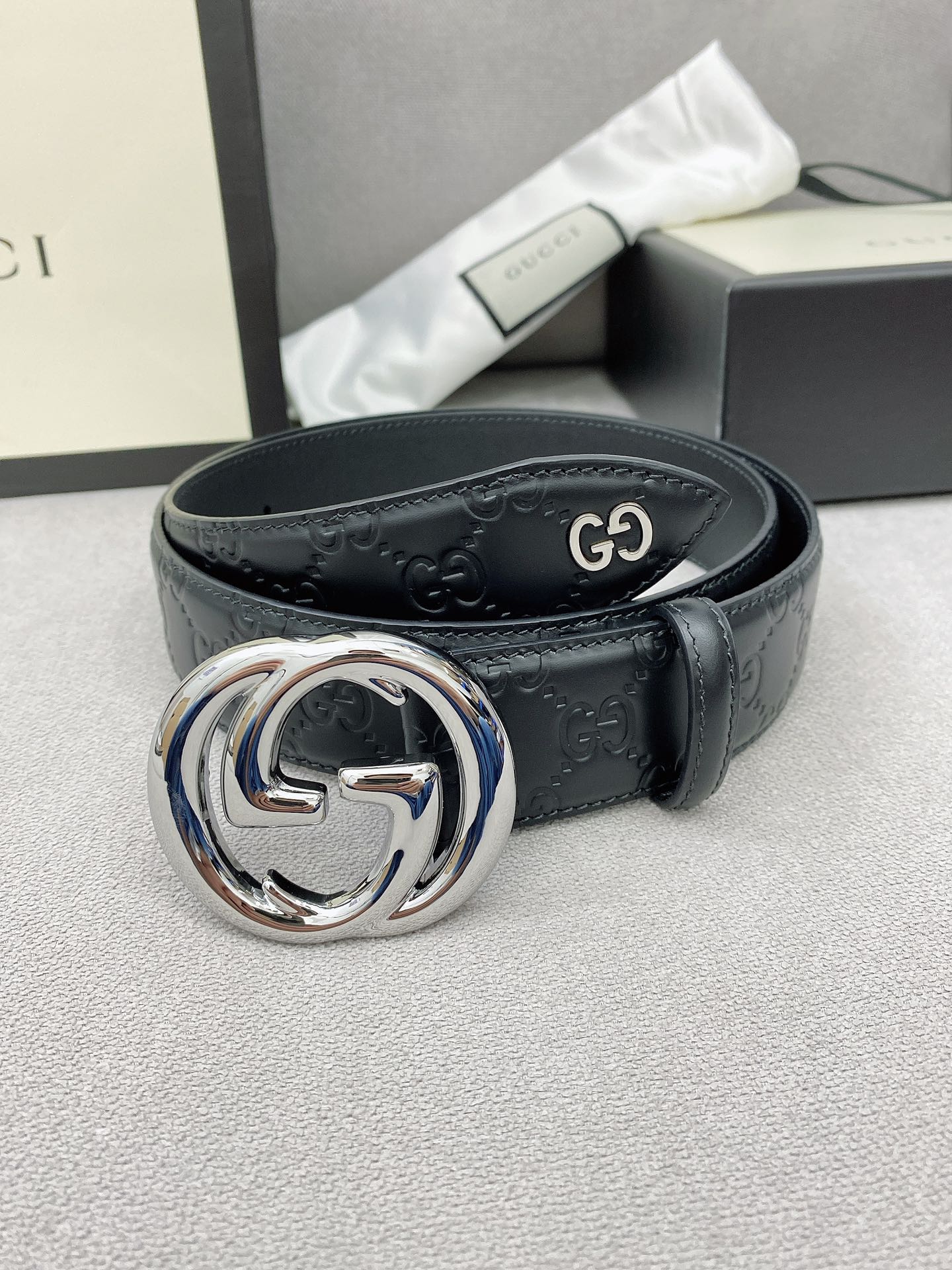 Gucci Leather Belt Top Grain Leather M