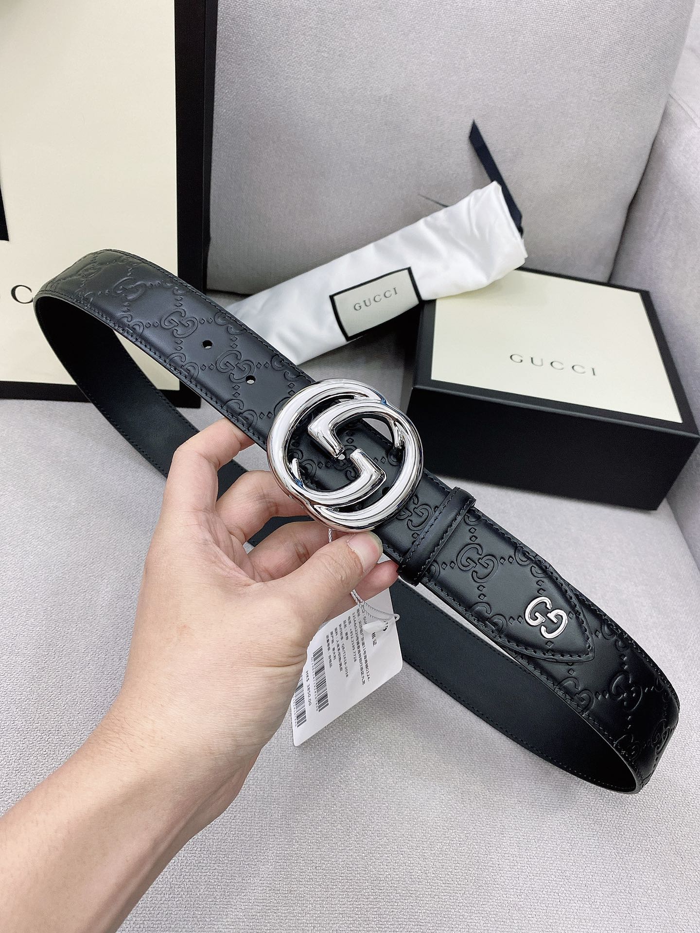 Gucci Leather Belt Top Grain Leather M