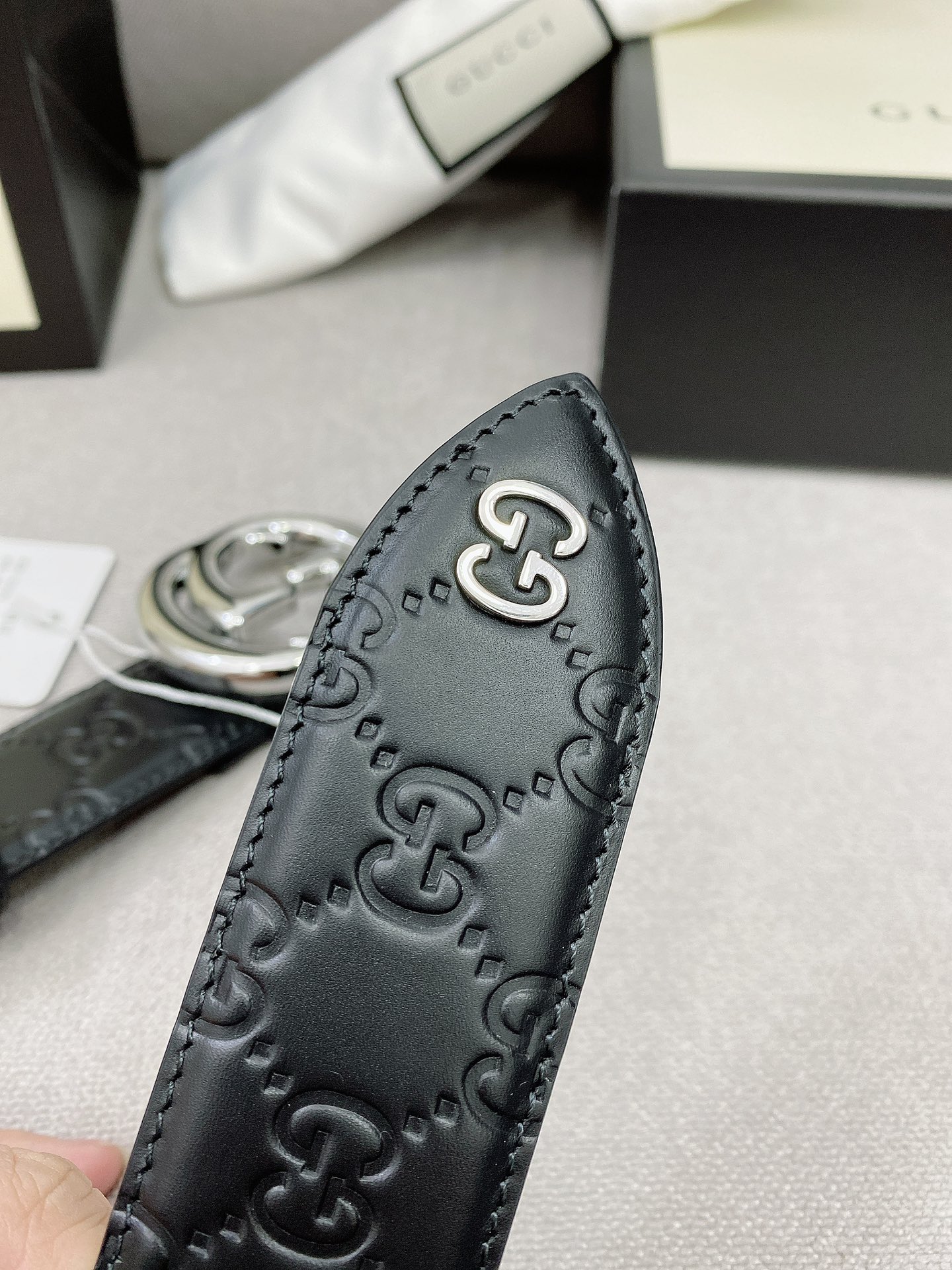 Gucci Leather Belt Top Grain Leather M