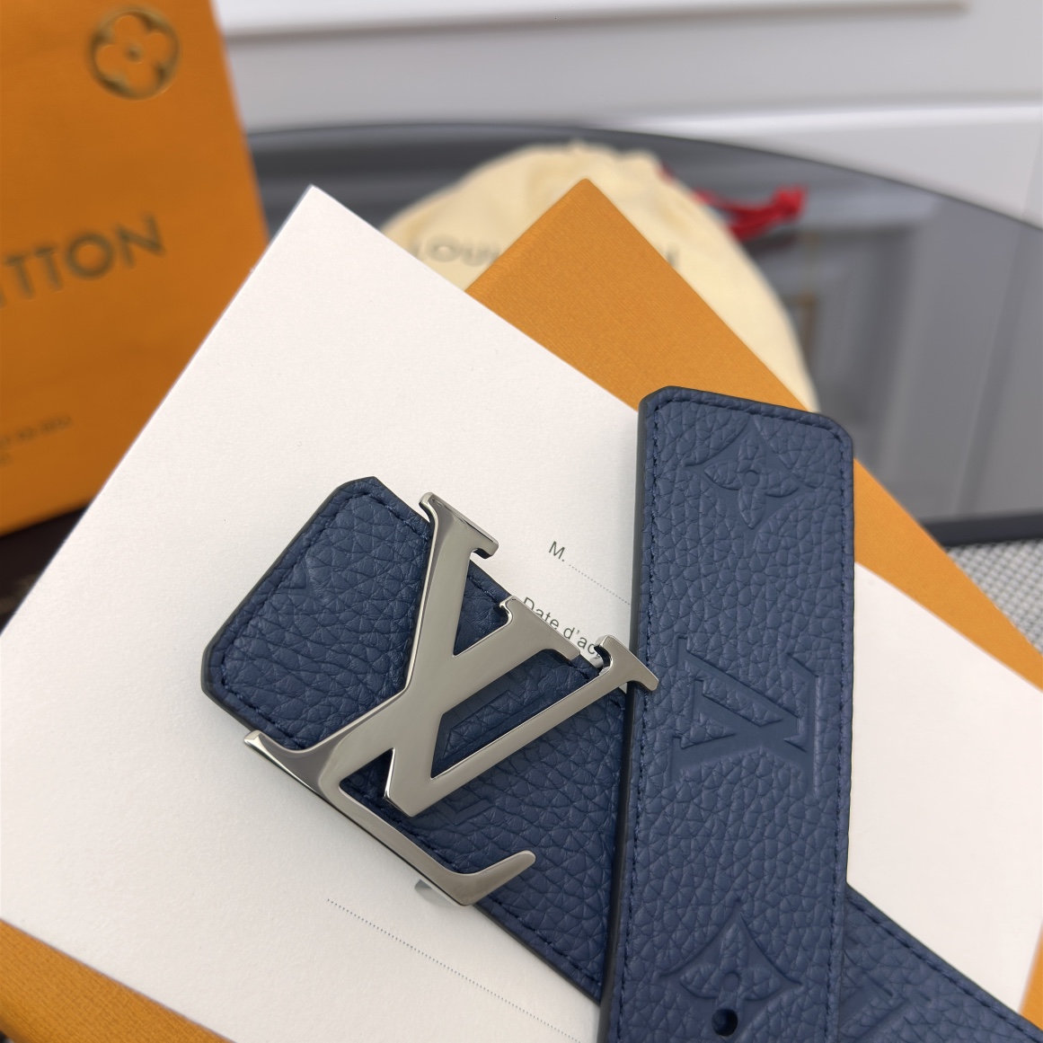 Louis Vuitton Basic Belt Cow Leather M-l