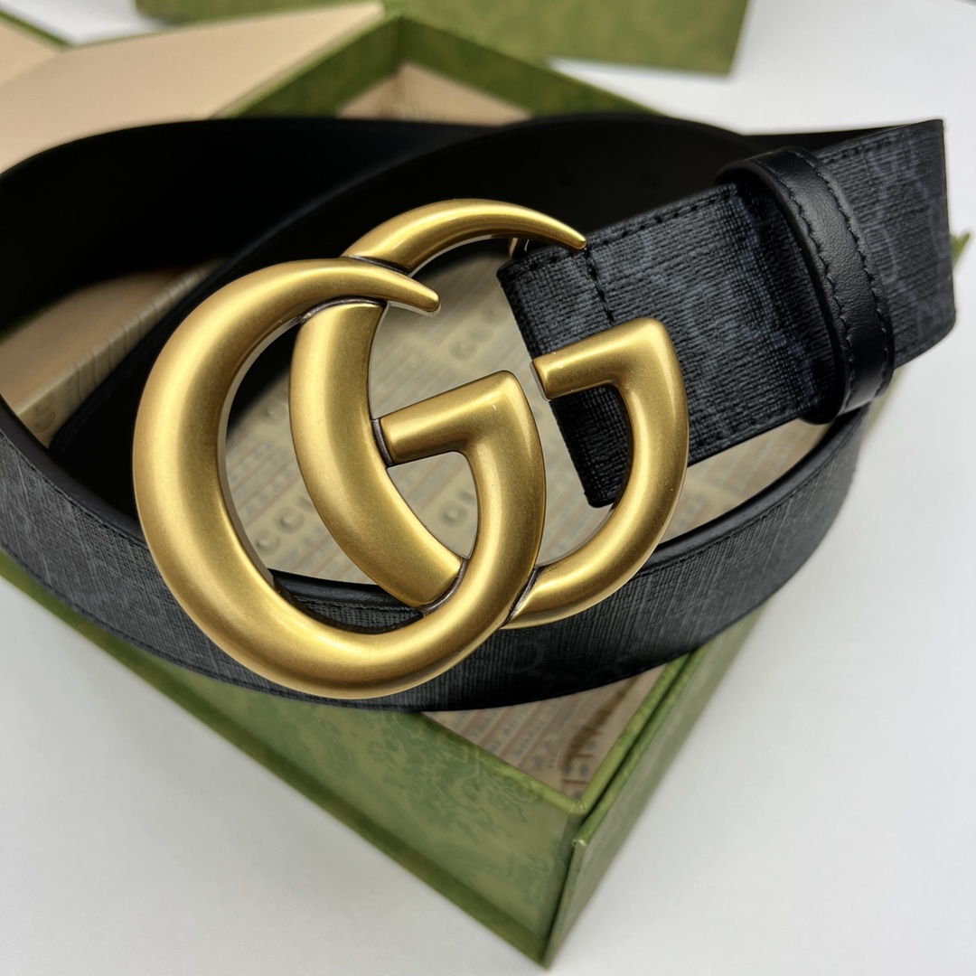 Gucci Basic Belt Canvas Black 13514-s-m