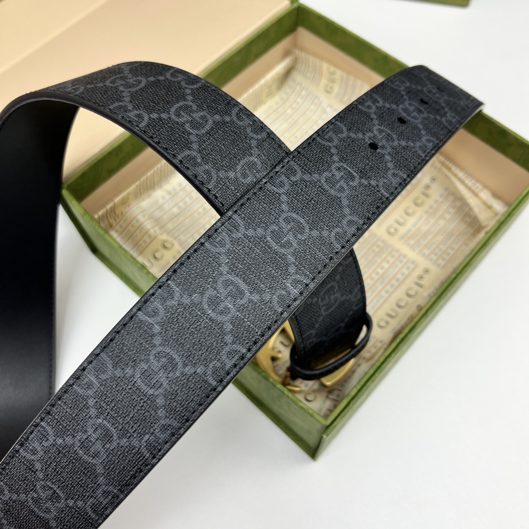 Gucci Basic Belt Canvas Black 13514-s-m