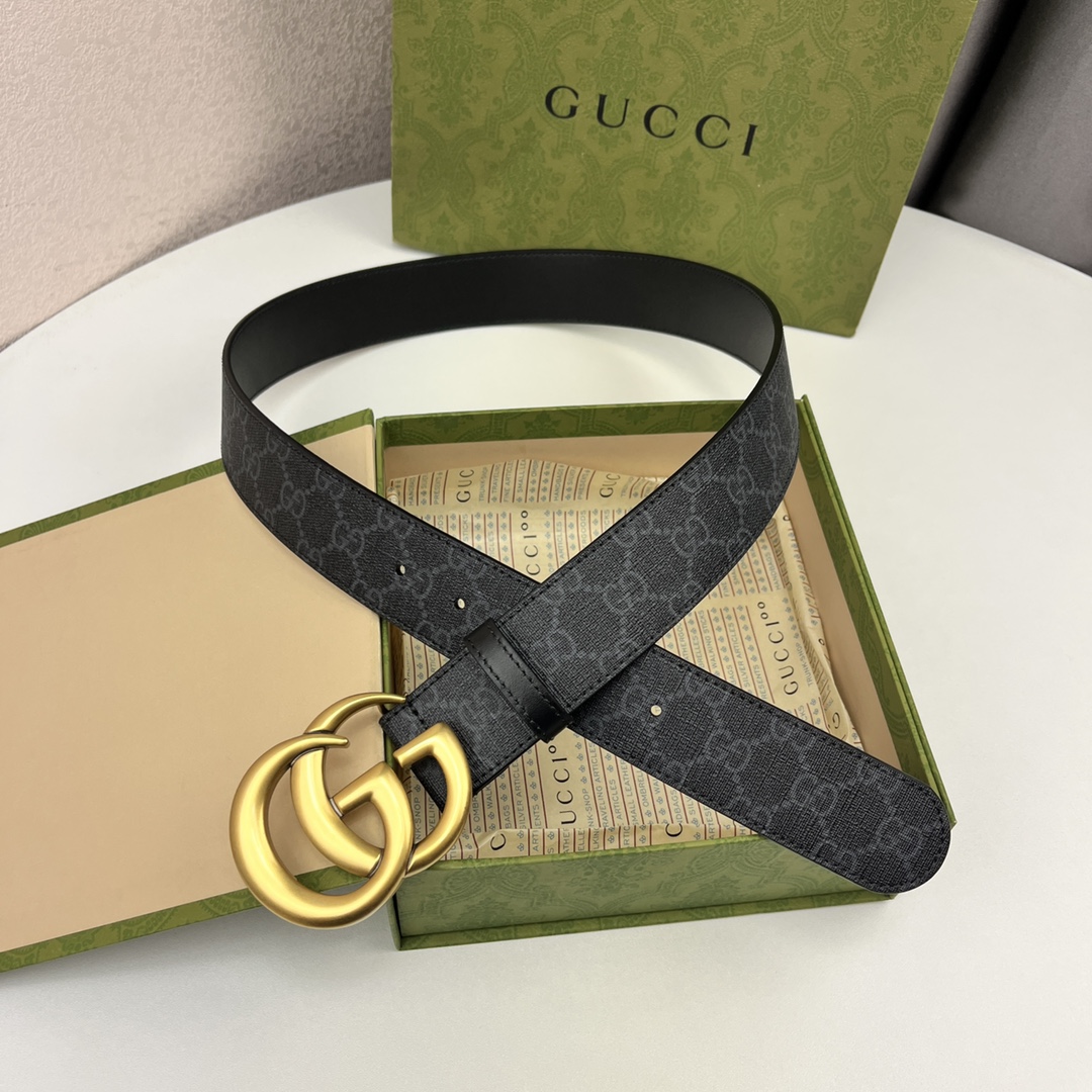 Gucci Basic Belt Canvas Black 13514-s-m