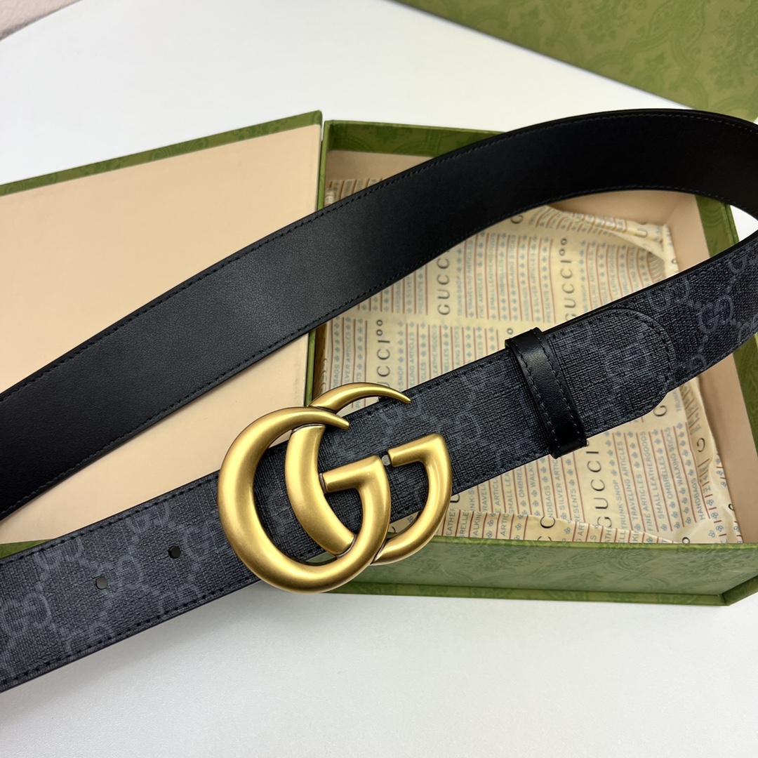 Gucci Basic Belt Canvas Black 13514-s-m