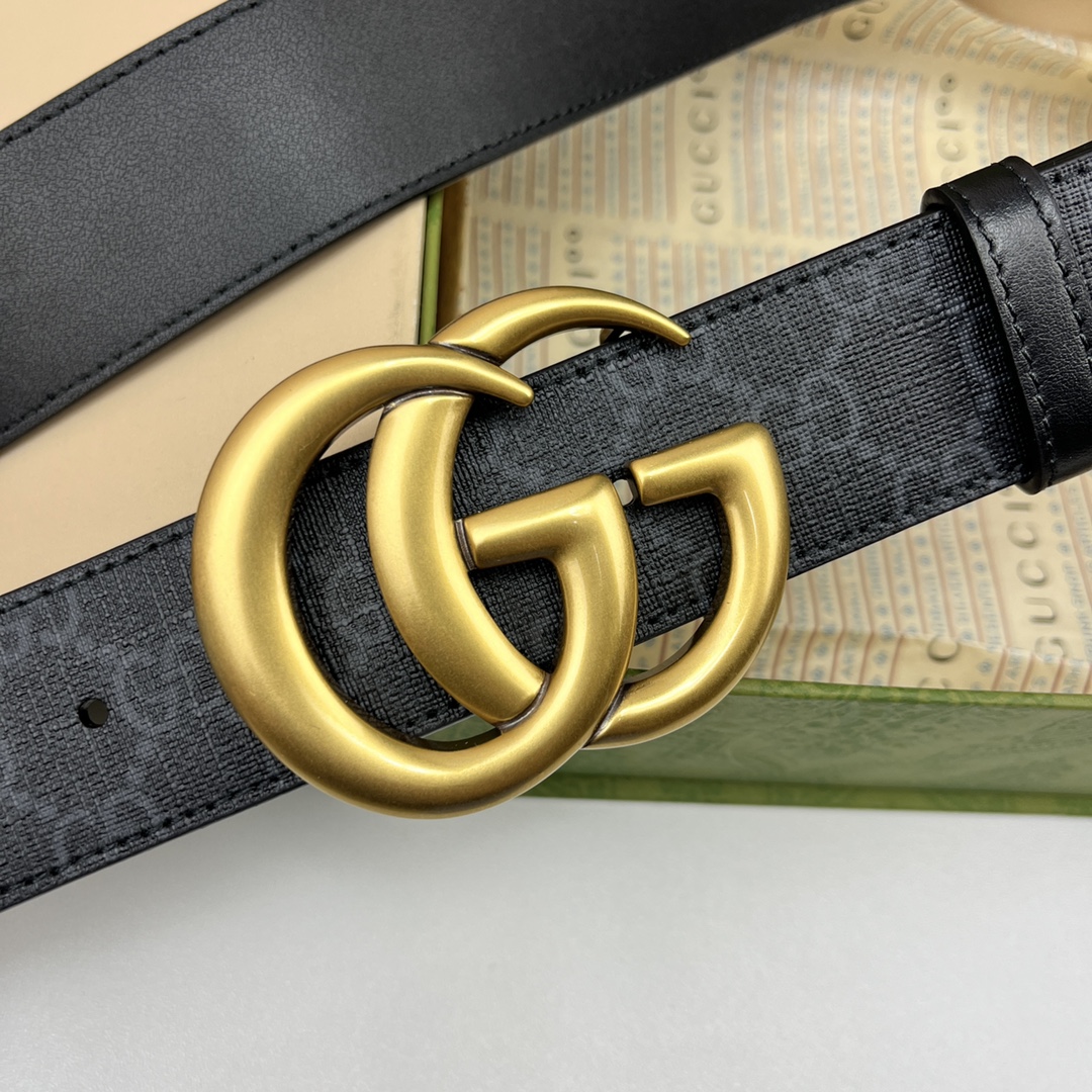 Gucci Basic Belt Canvas Black 13514-s-m