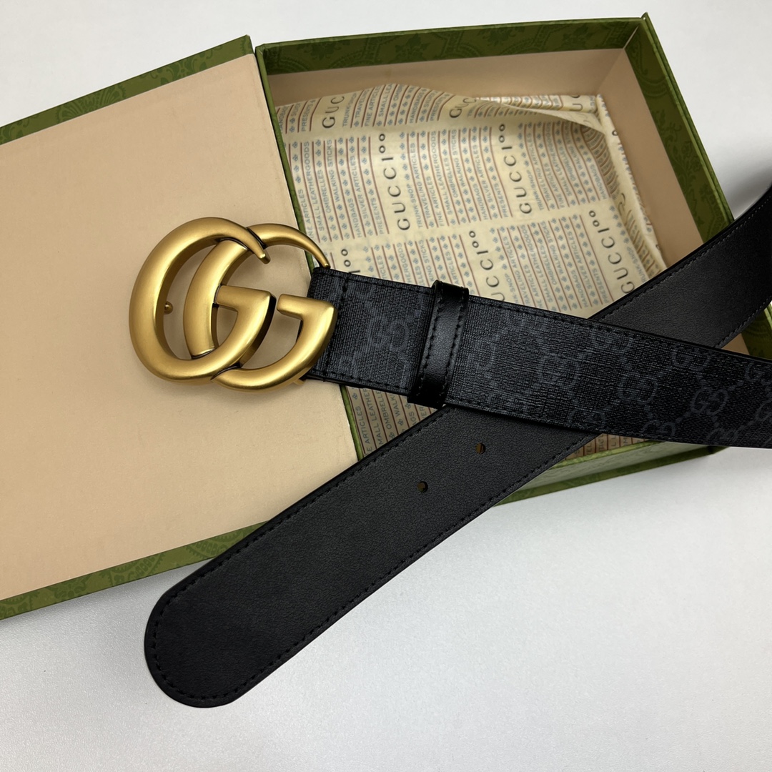Gucci Basic Belt Canvas Black 13514-s-m