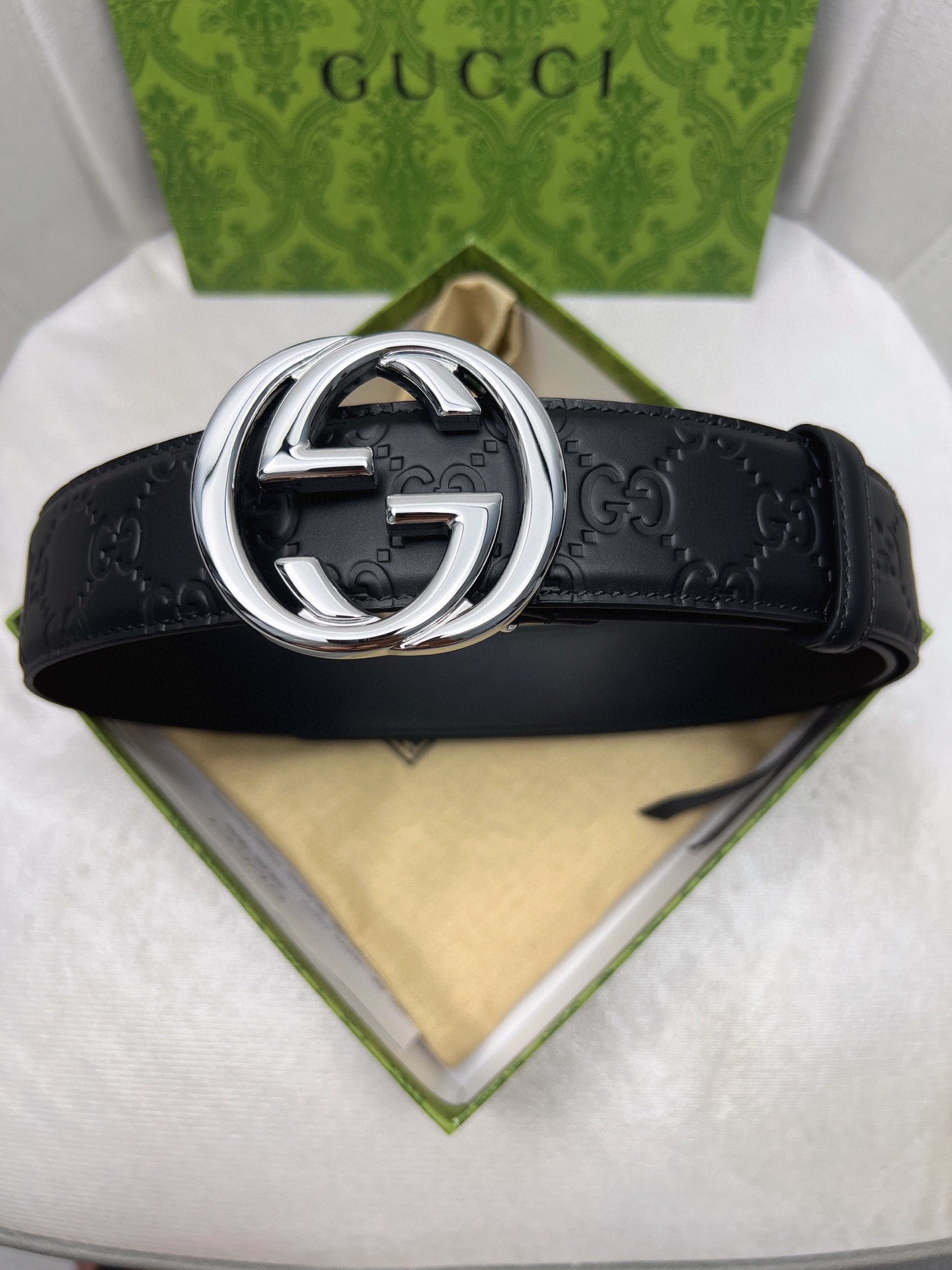 Gucci Leather Belt Top Grain Leather