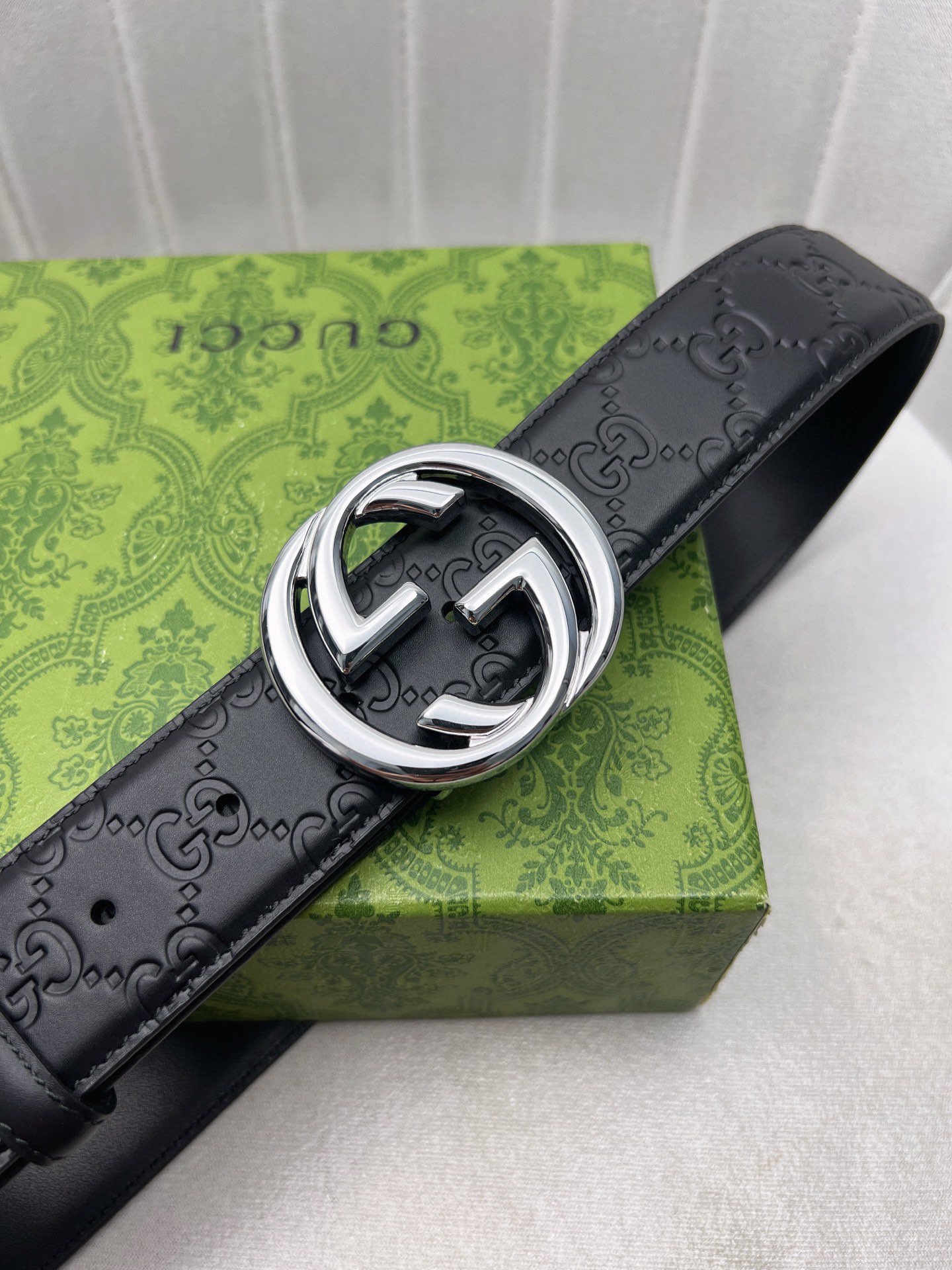 Gucci Leather Belt Top Grain Leather