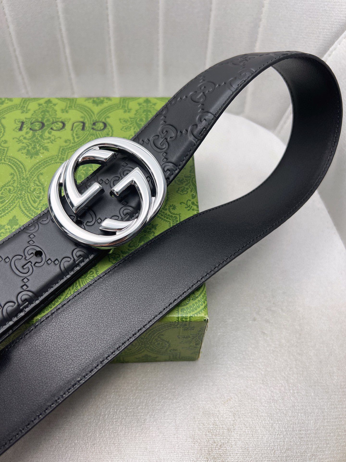 Gucci Leather Belt Top Grain Leather