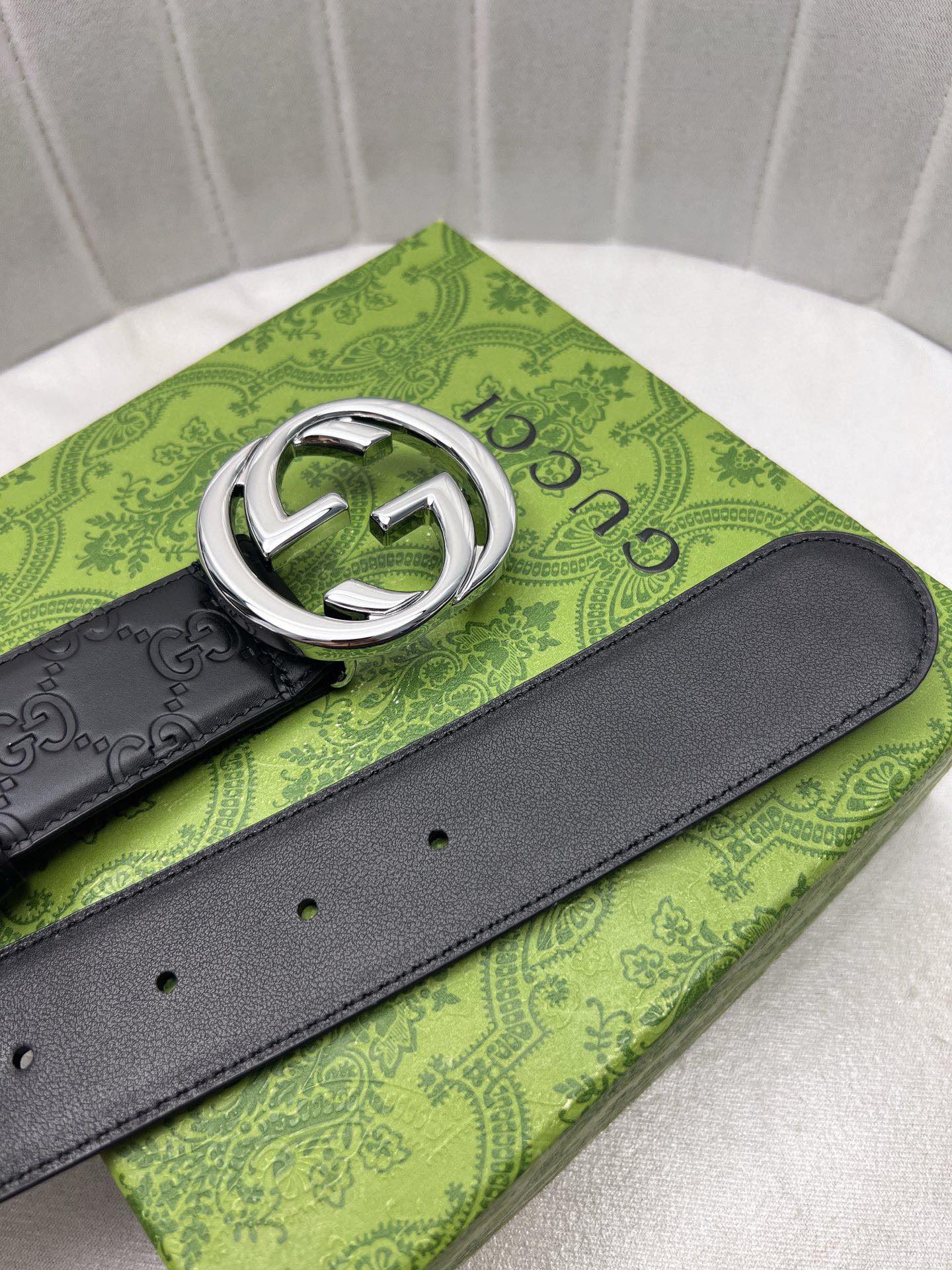 Gucci Leather Belt Top Grain Leather