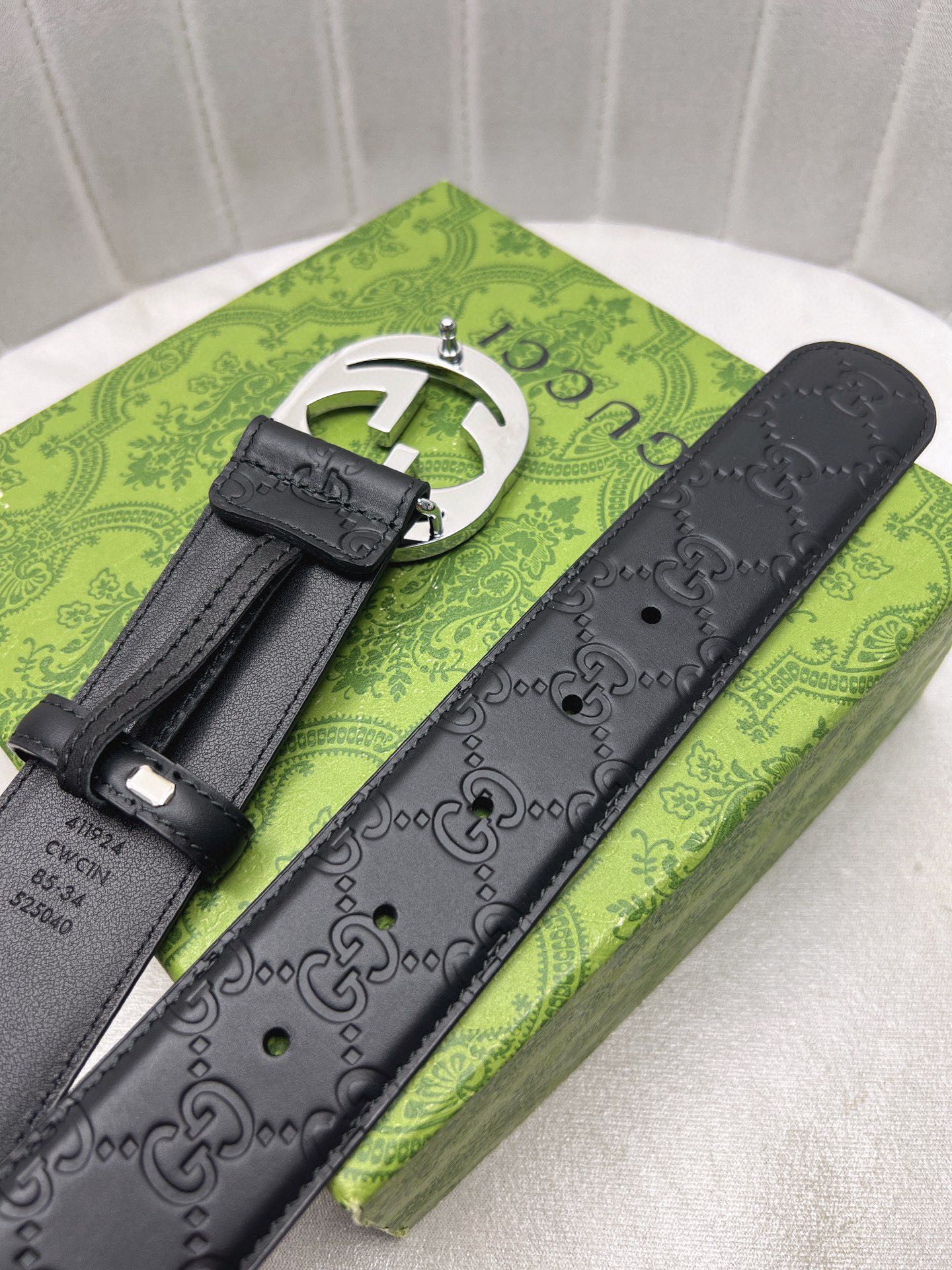 Gucci Leather Belt Top Grain Leather