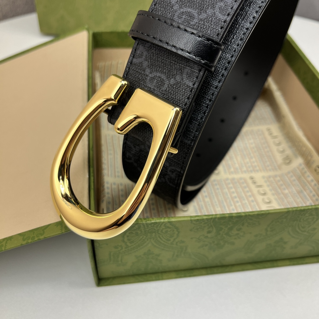 Gucci Basic Belt Canvas Black 13514-s-m