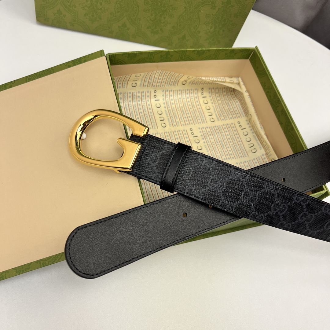 Gucci Basic Belt Canvas Black 13514-s-m