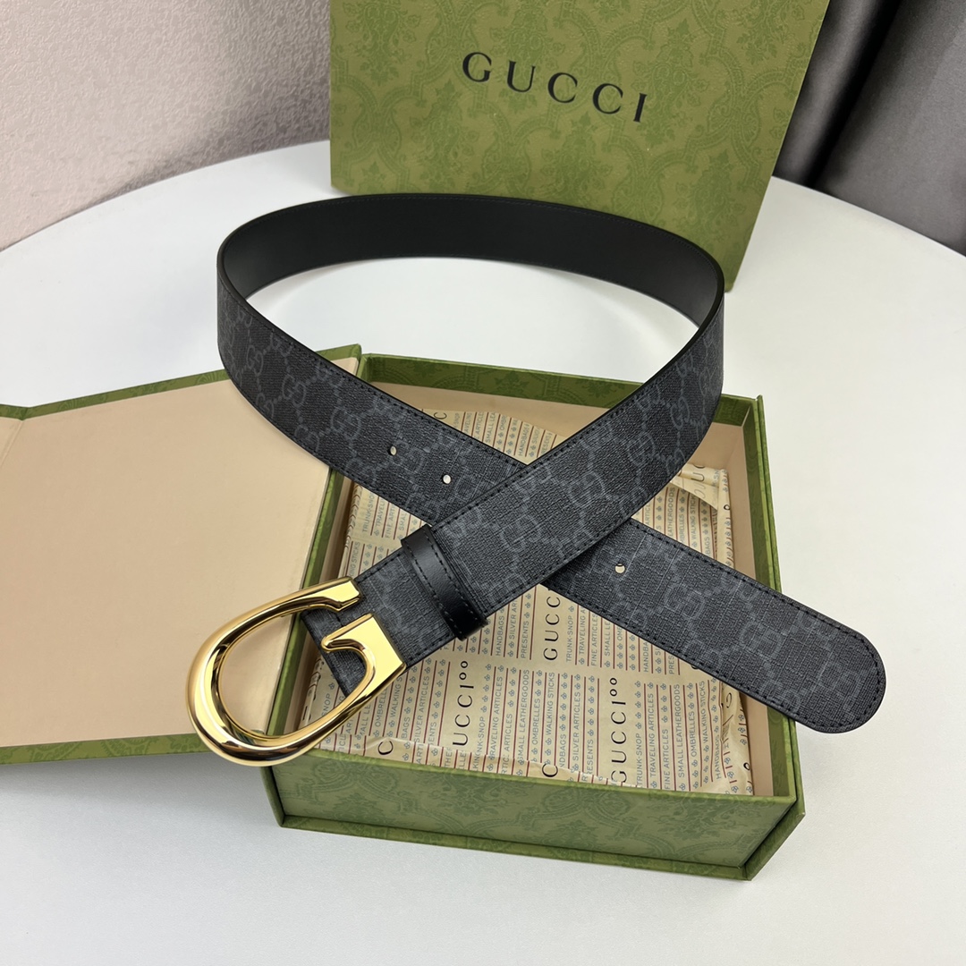 Gucci Basic Belt Canvas Black 13514-s-m