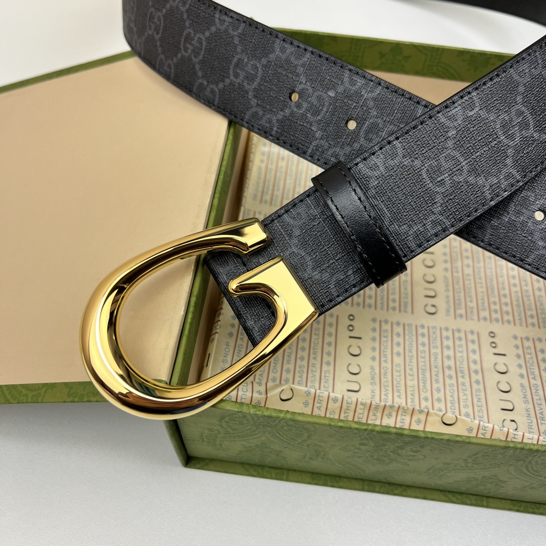Gucci Basic Belt Canvas Black 13514-s-m