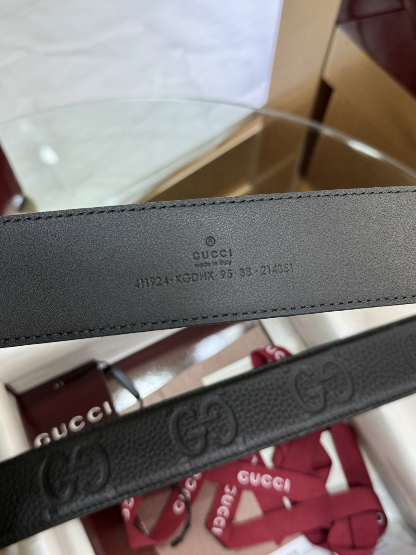 Gucci Basic Belt Canvas Black S-m