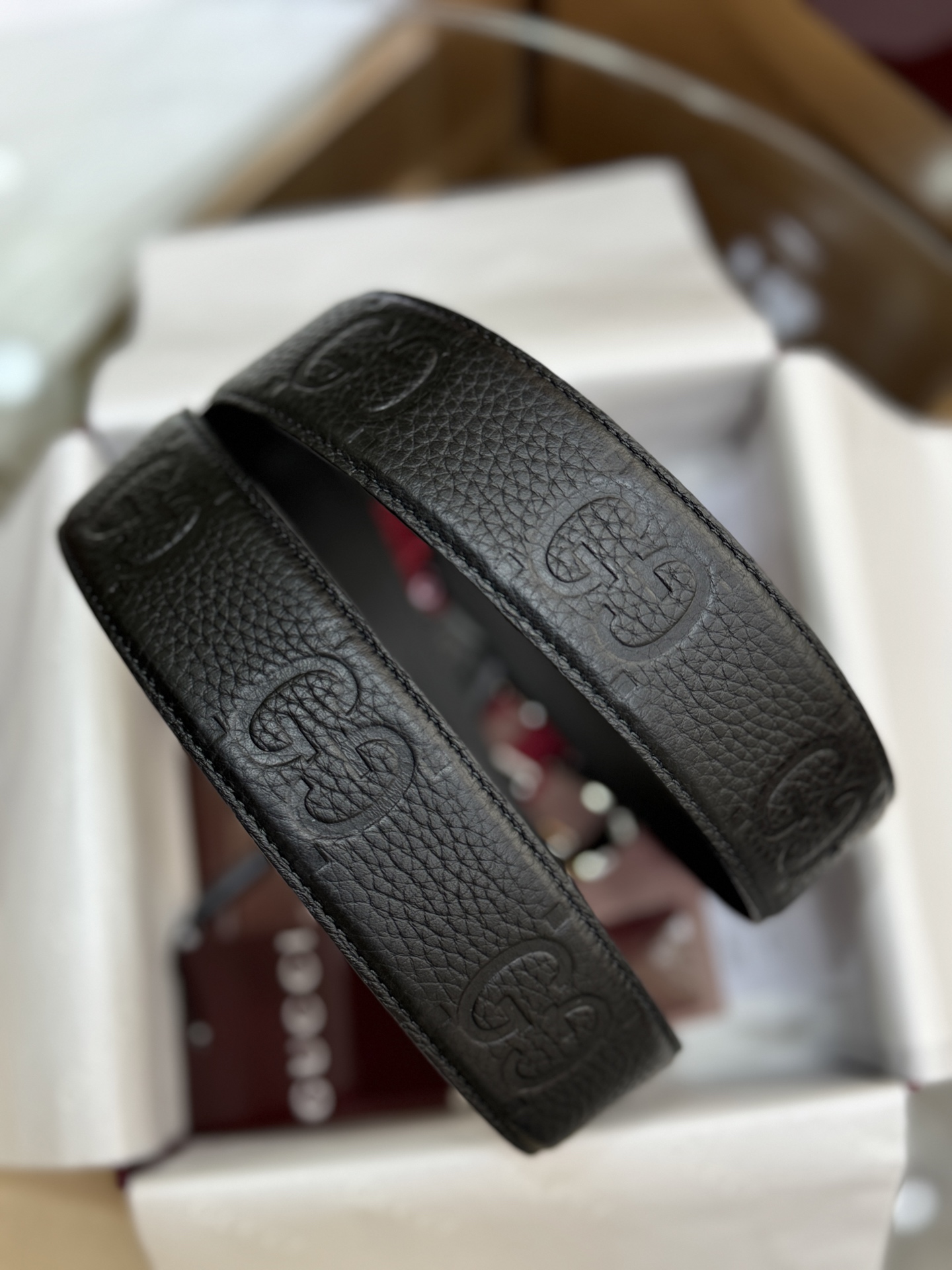 Gucci Basic Belt Canvas Black S-m