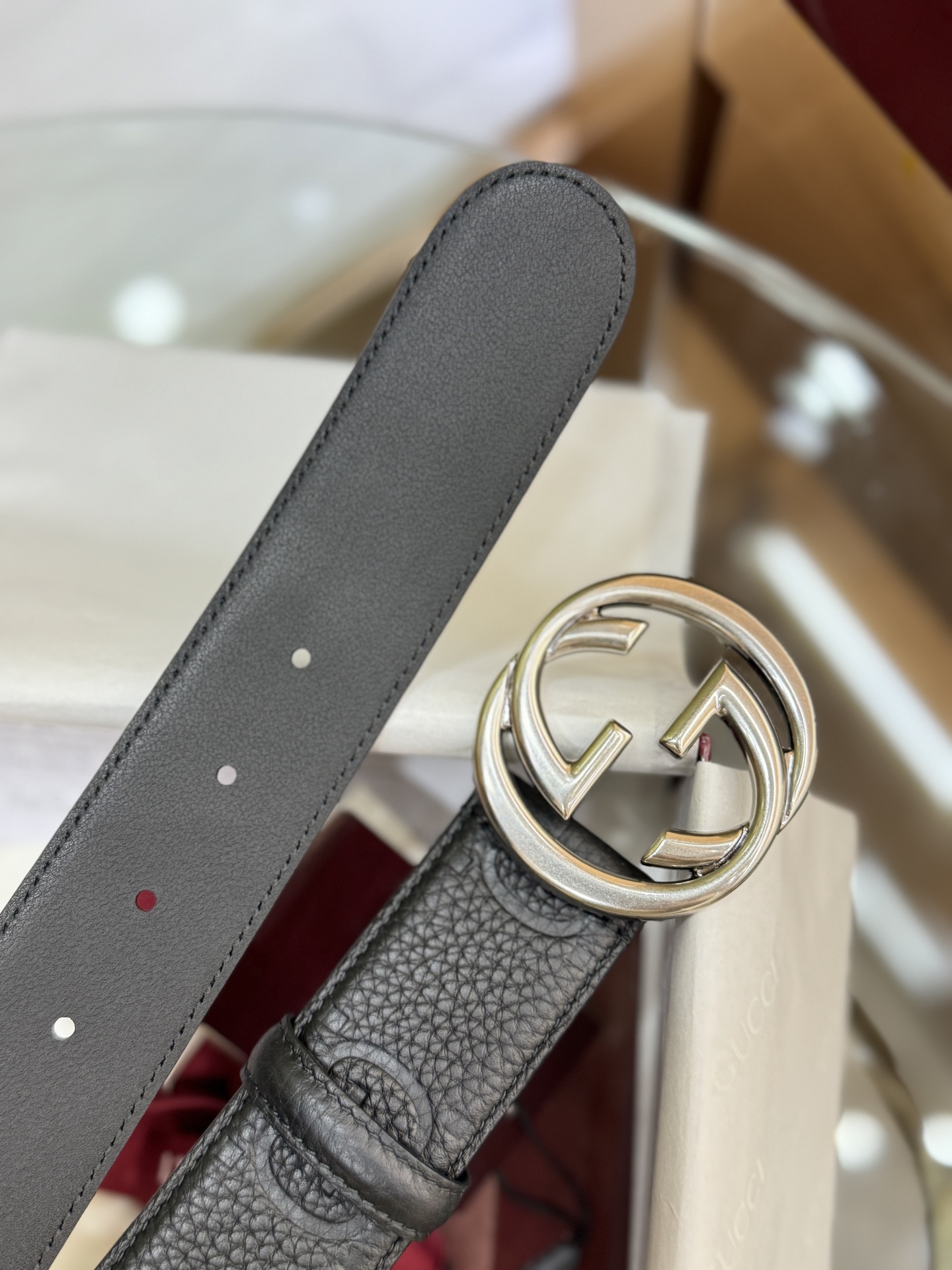 Gucci Basic Belt Canvas Black S-m