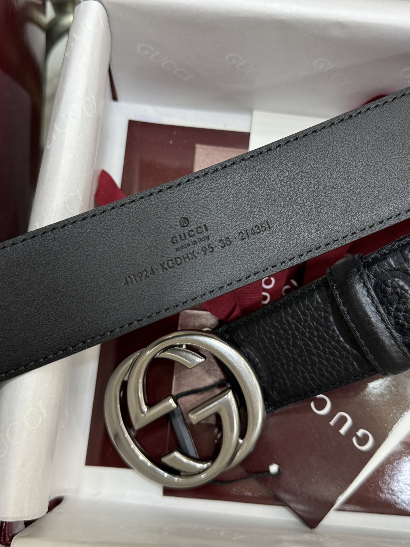 Gucci Basic Belt Canvas Black S-m