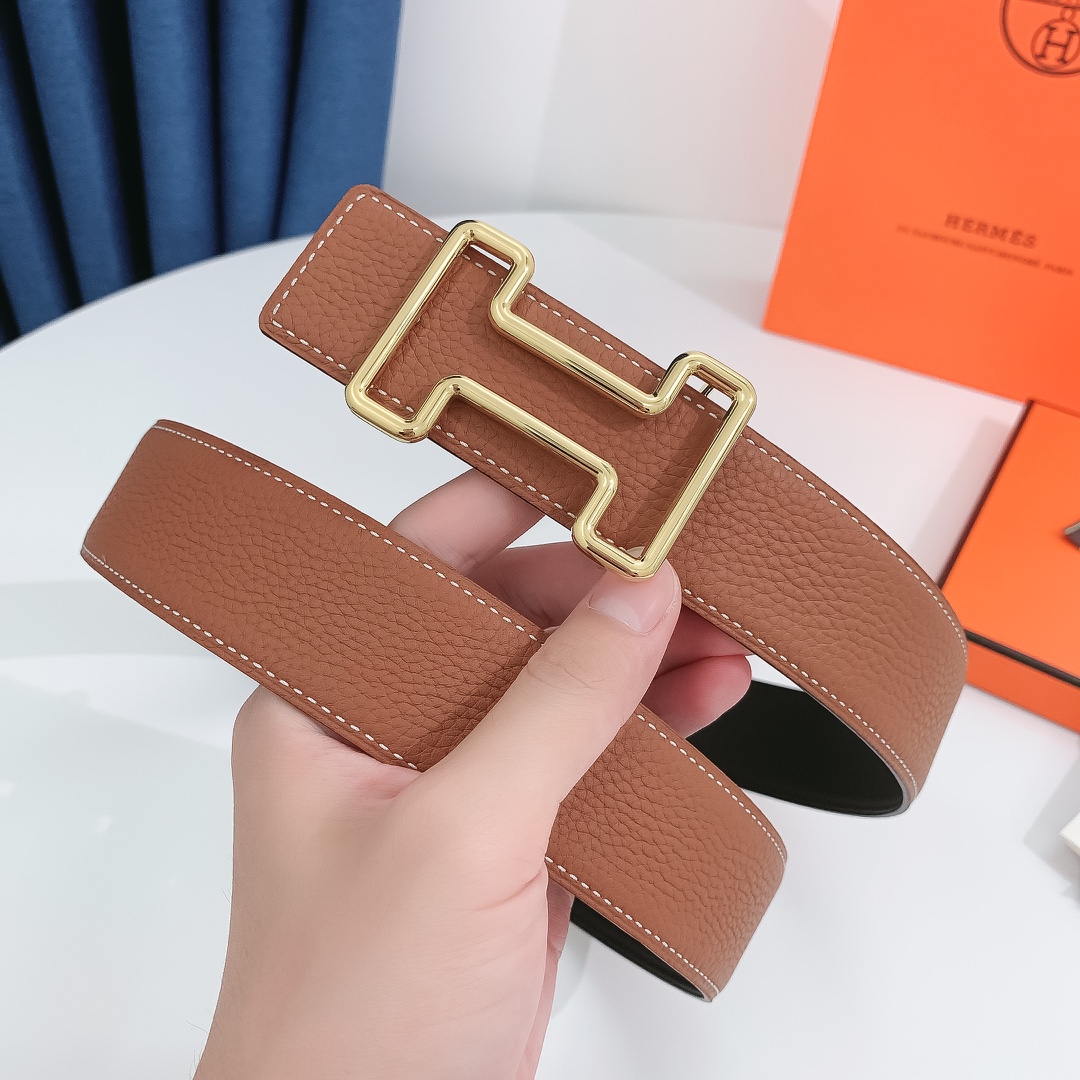 Hermès Basic Belt Cow Leather 38mm-s-m