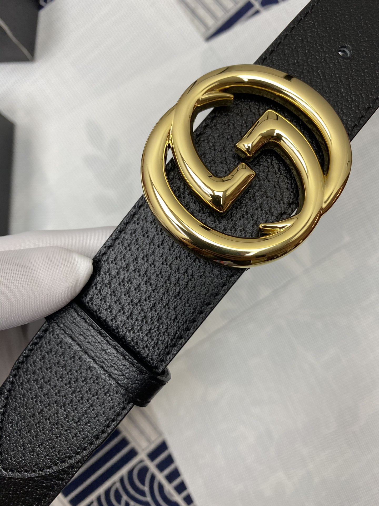 Gucci Leather Belt Top Grain Leather