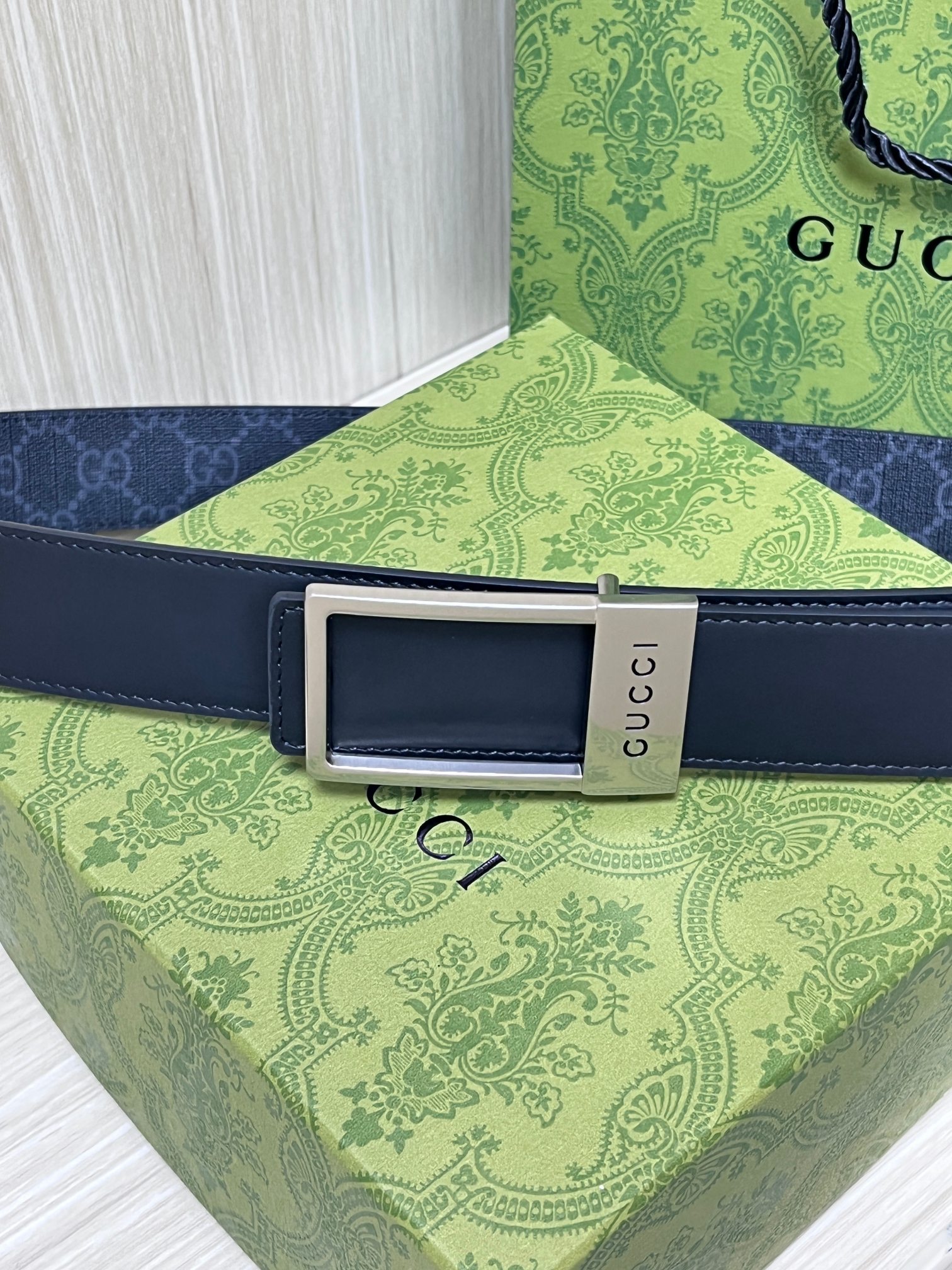 Gucci Basic Belt Canvas Black S-m
