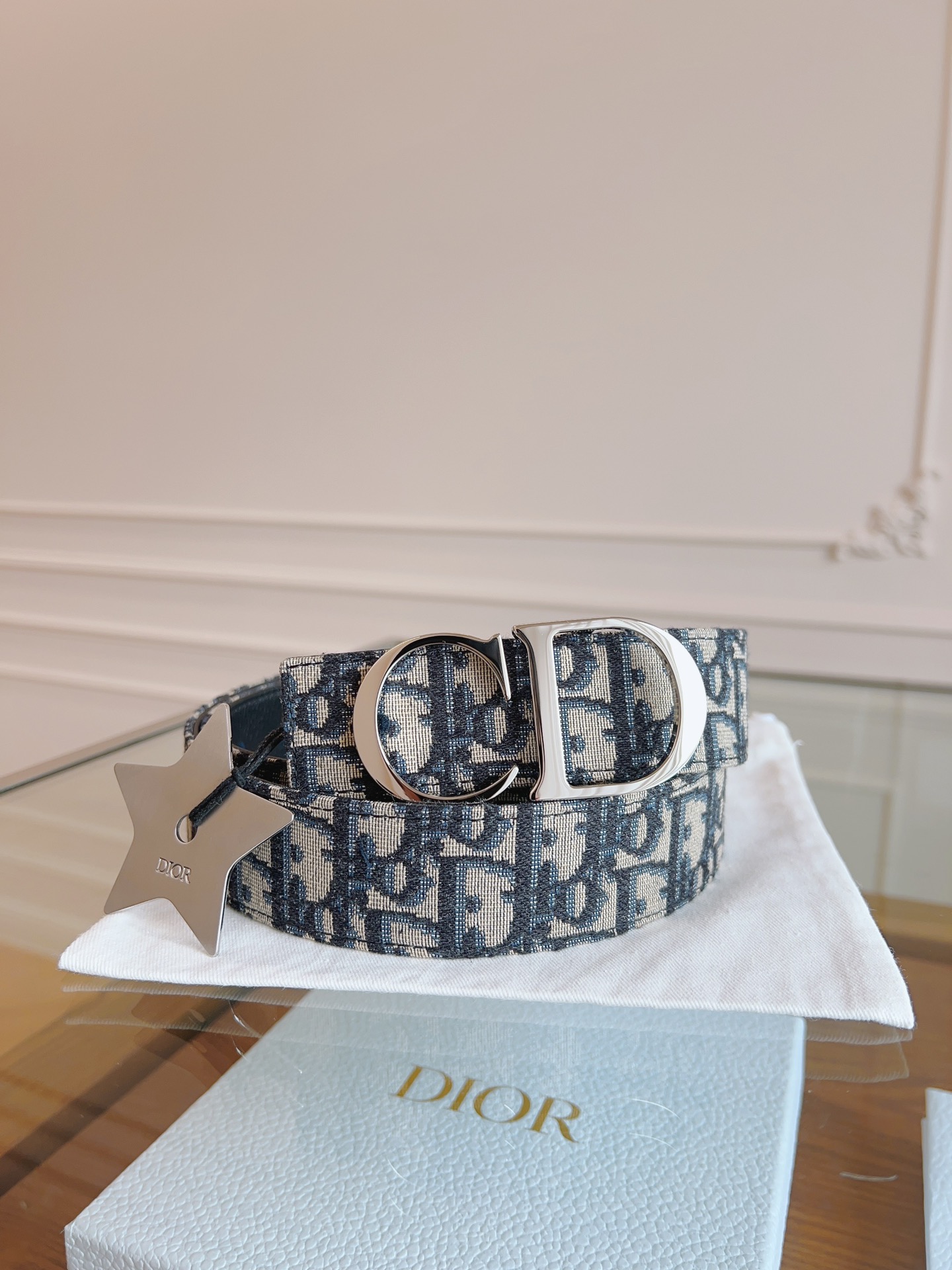 Dior Basic Belt Cow Leather Black L