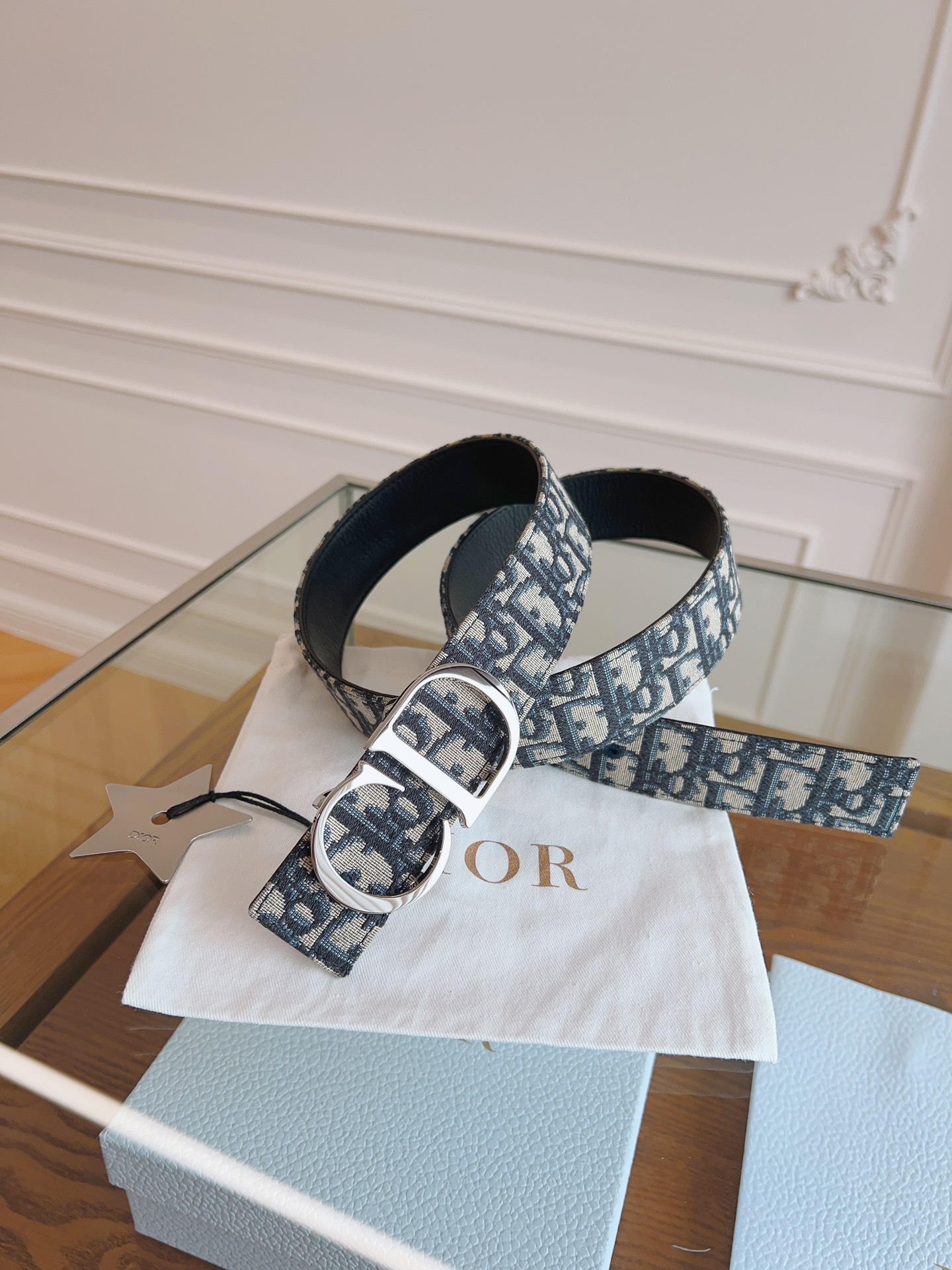 Dior Basic Belt Cow Leather Black L