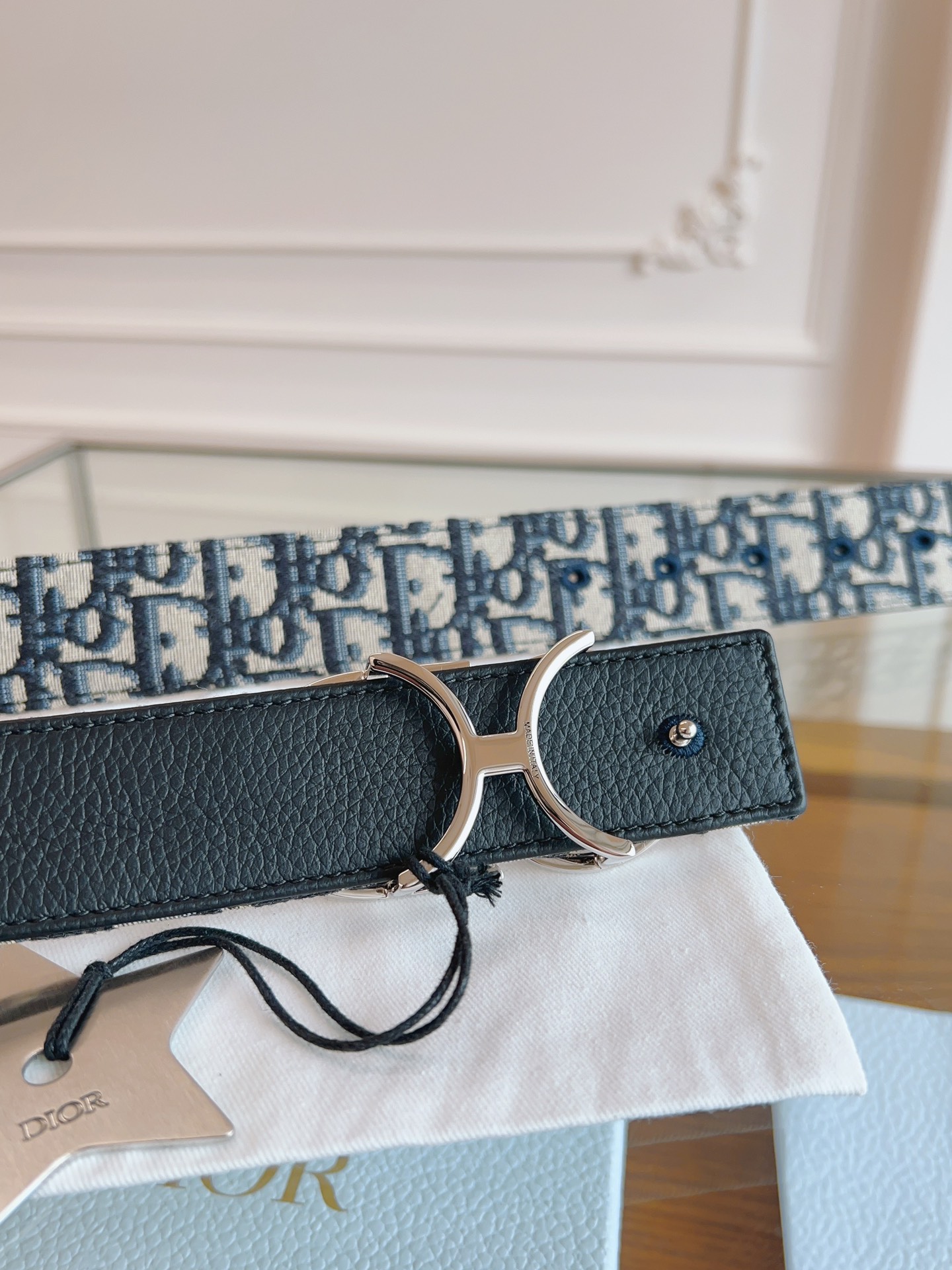 Dior Basic Belt Cow Leather Black L