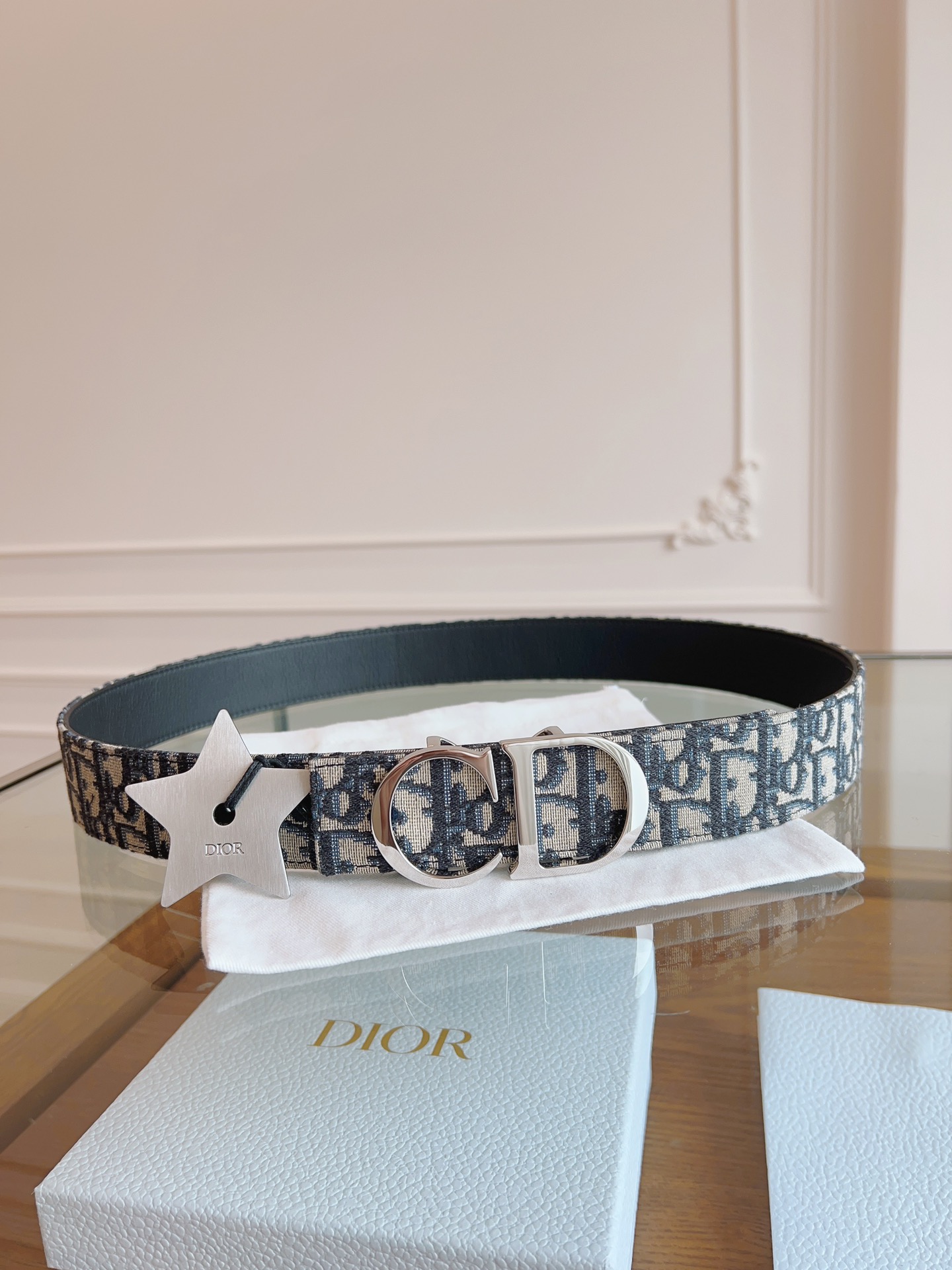 Dior Basic Belt Cow Leather Black L