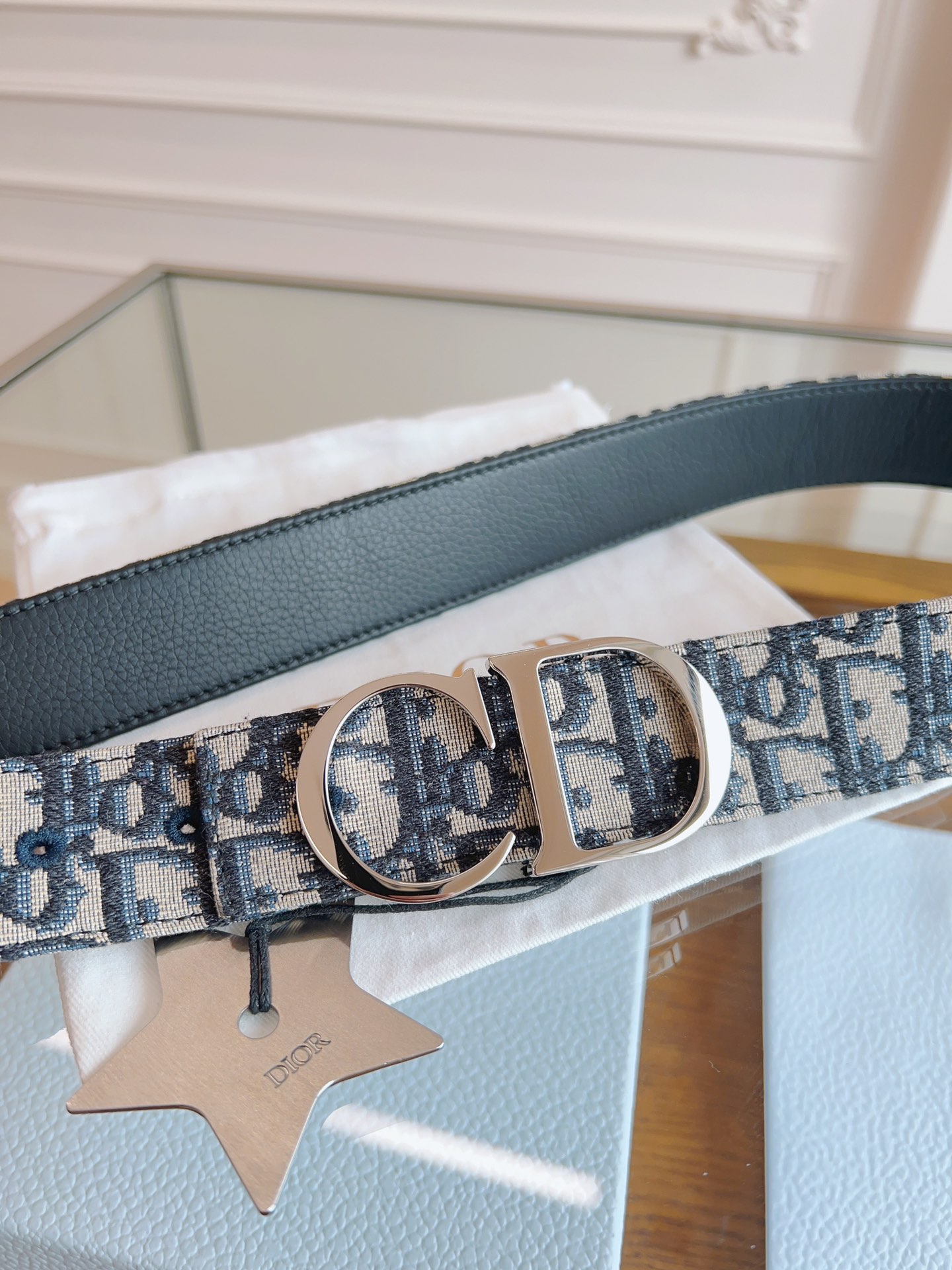 Dior Basic Belt Cow Leather Black L